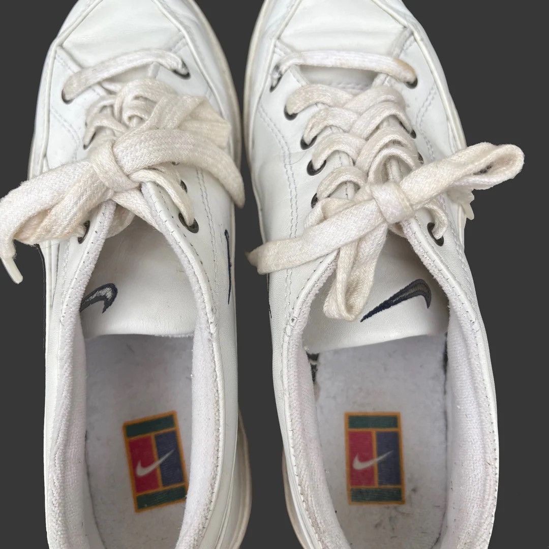 Nike Nike Court 2002 7.5 Women White Logo Tennis Sneakers Shoes Size US 7.5 / IT 37.5 - 4 Thumbnail