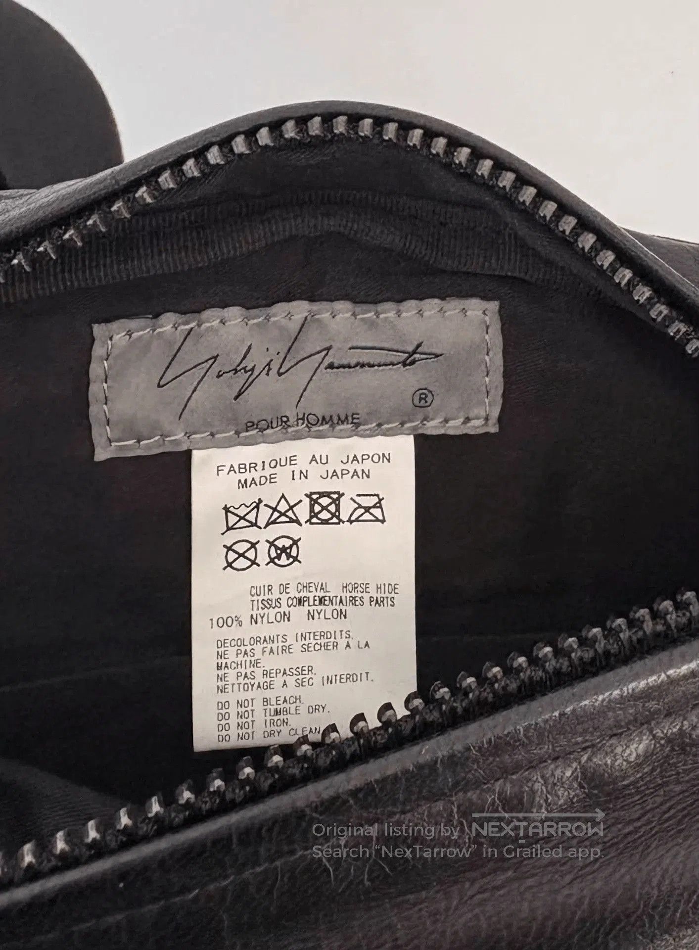 Yohji Yamamoto Black Crossbody Bag with Adjustable Strap. Size ONE SIZE - 5 Thumbnail