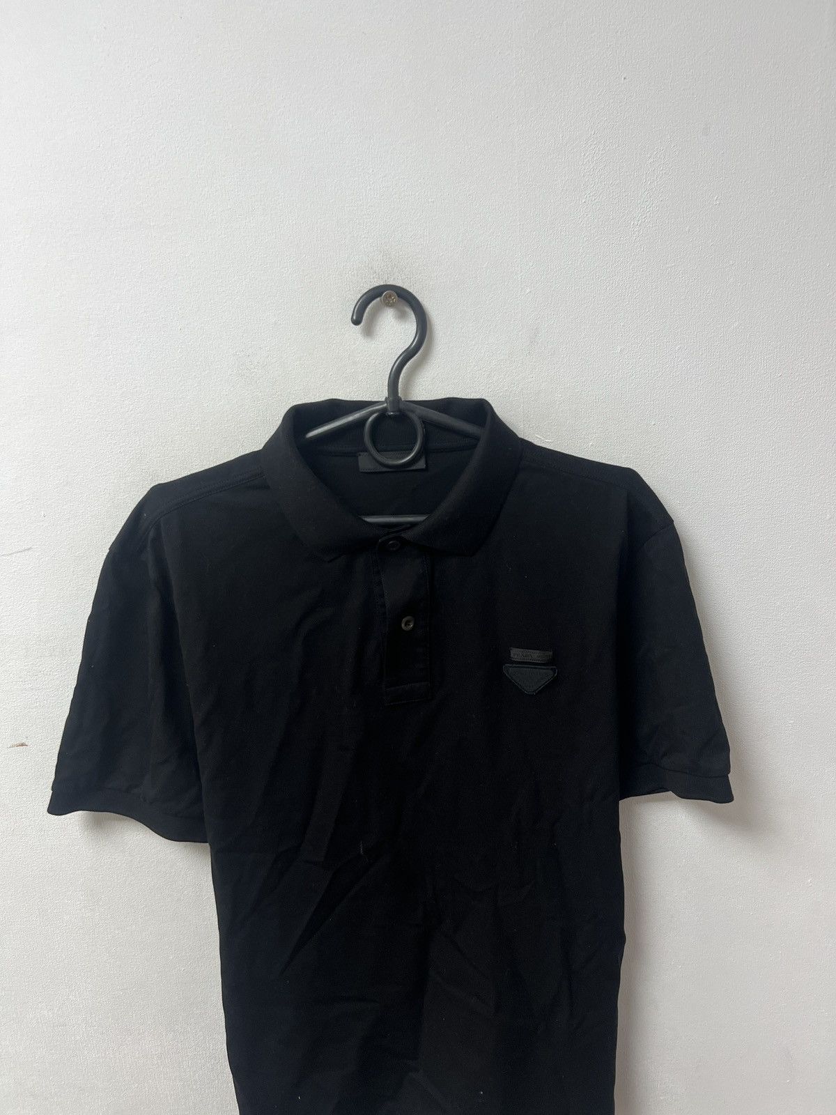 Prada Prada Polo T-shirt Made Italy Black Size XL Size US XL / EU 56 / 4 - 2 Thumbnail