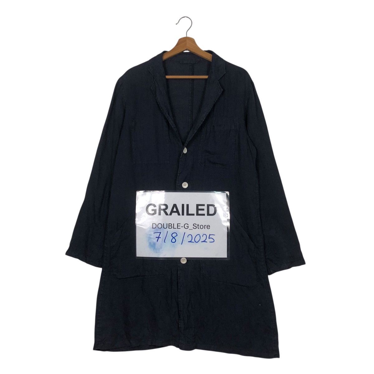 Beams Plus 📌Rich Blue Vintage Long Jacket Beams Plus Issey Miyake Size US M / EU 48-50 / 2 - 1 Thumbnail