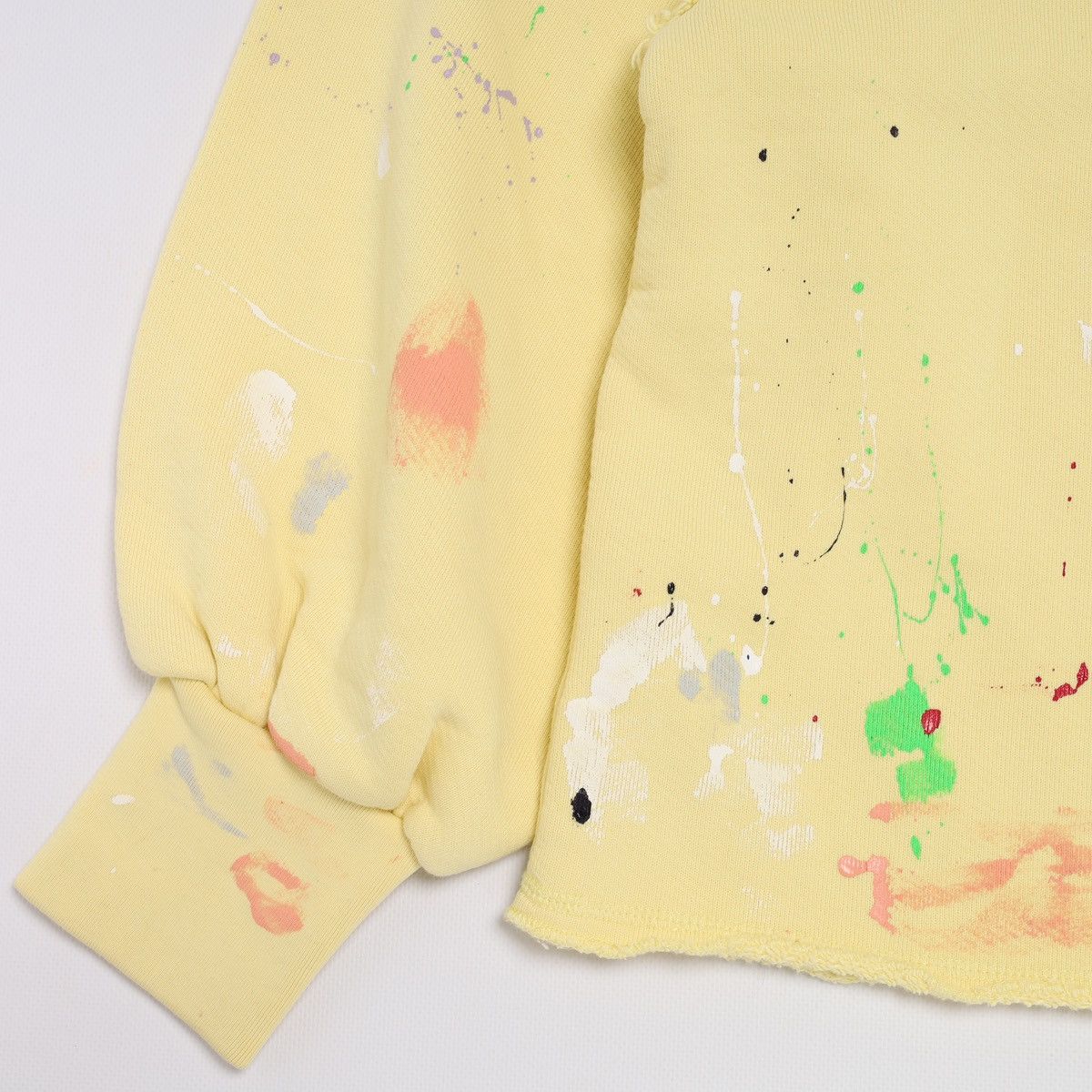 Palm Angels Palm Angels Oversized Sweatshirt Wide Yellow Splatter Painte Size US XS / EU 42 / 0 - 15 Thumbnail
