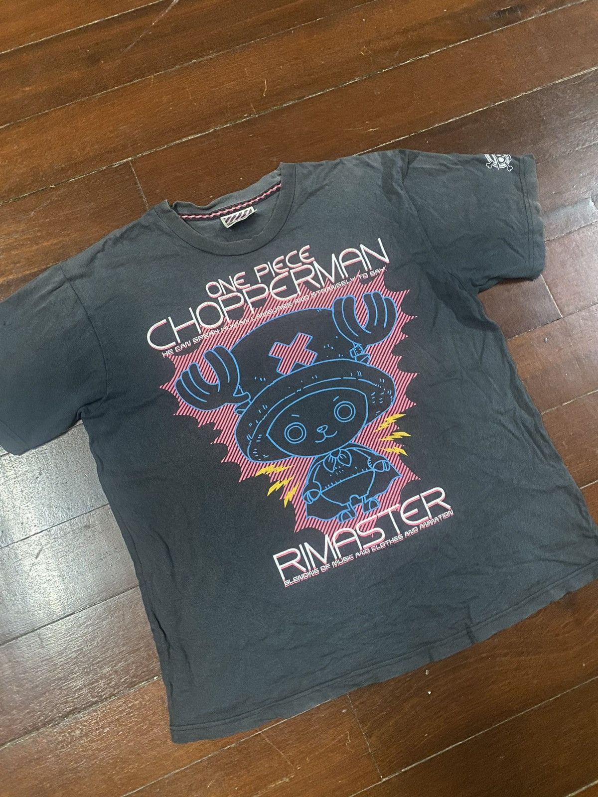 Anime Rare Vintage ONE PIECE Tony Chopperman Spell Out Big Logo Size US XL / EU 56 / 4 - 2 Thumbnail