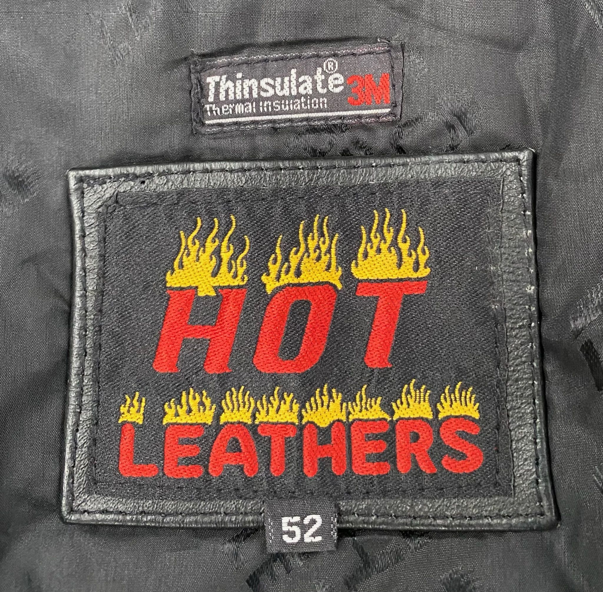Vintage Y2K Hot Leathers Cafe Racer Motorcycle Leather Jacket XL Size US XL / EU 56 / 4 - 6 Thumbnail