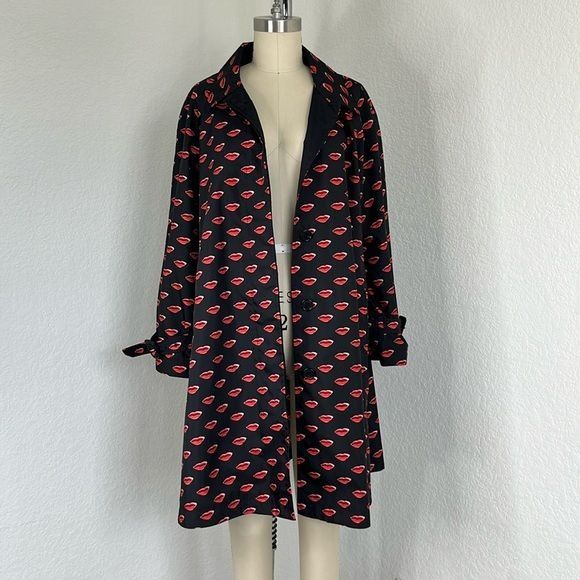 Prada Prada 18/19 Lips Mouths Trench Coat Jacket Size S / US 4 / IT 40 - 3 Thumbnail