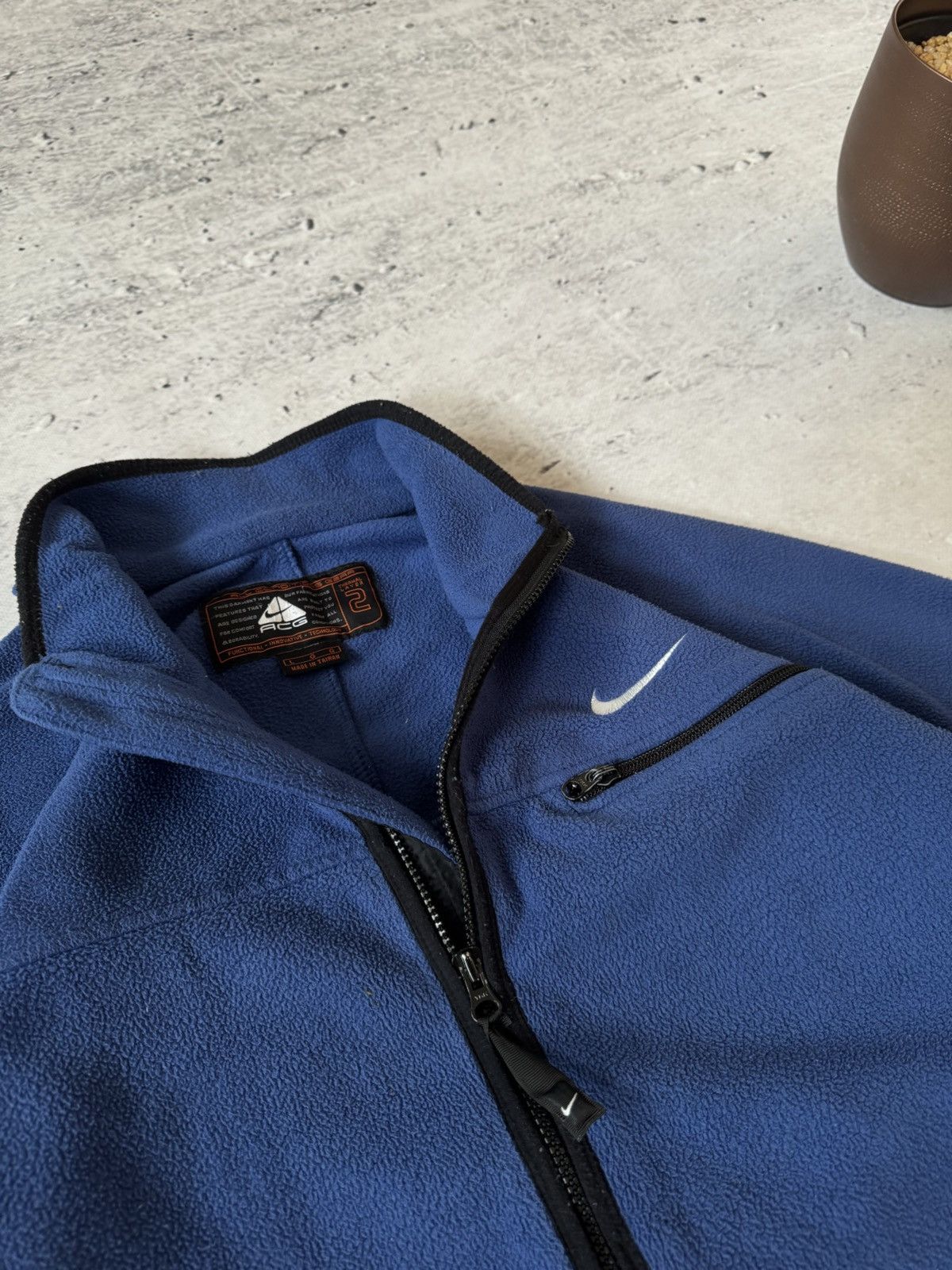 Nike × Nike ACG × Vintage NIKE ACG TEDDY FLEECE VINTAGE 00s y2k BAGGY ZIP HOODIE LOGO Size US L / EU 52-54 / 3 - 8 Thumbnail