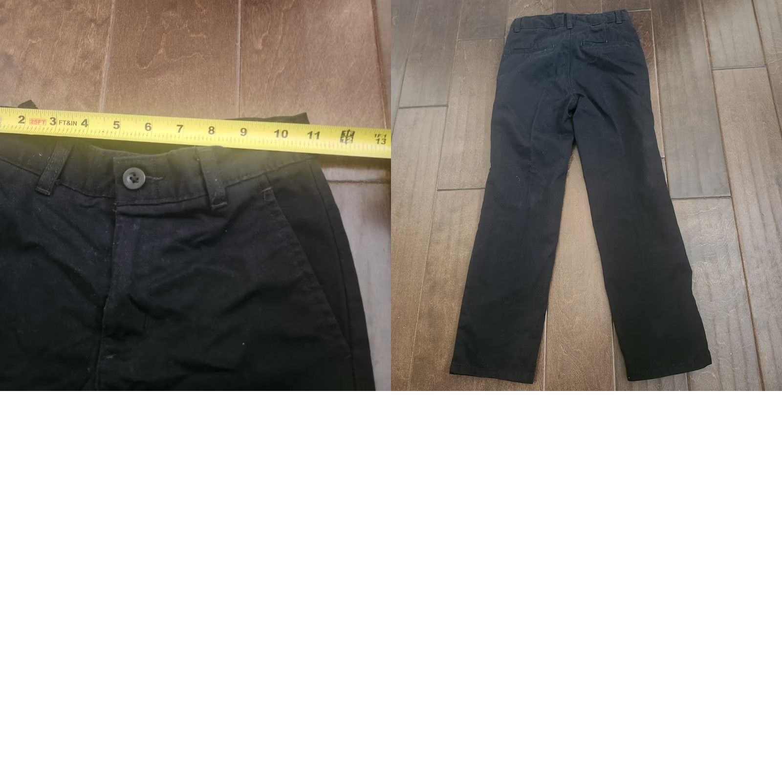 Izod IZOD Womens Black Chino Pants Size 8 Stretch Slim Fit Casual Work Size 30" / US 8 / IT 44 - 9 Thumbnail