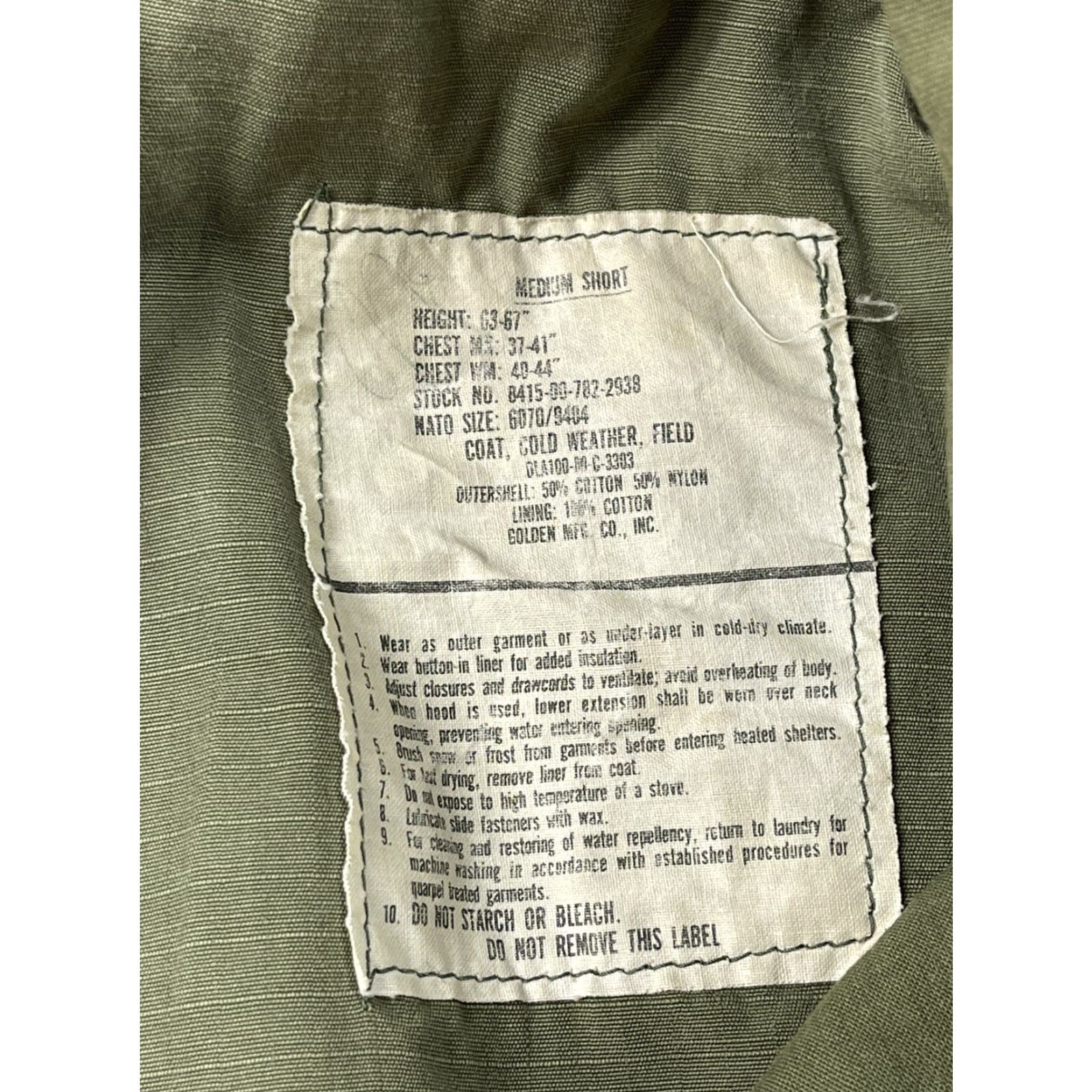 Vintage VINTAGE Army Military Jacket Green Canvas Lined Field Coat M Men Mid-Length Militaria Decade Militaria Mens Coat Size US M / EU 48-50 / 2 - 3 Thumbnail