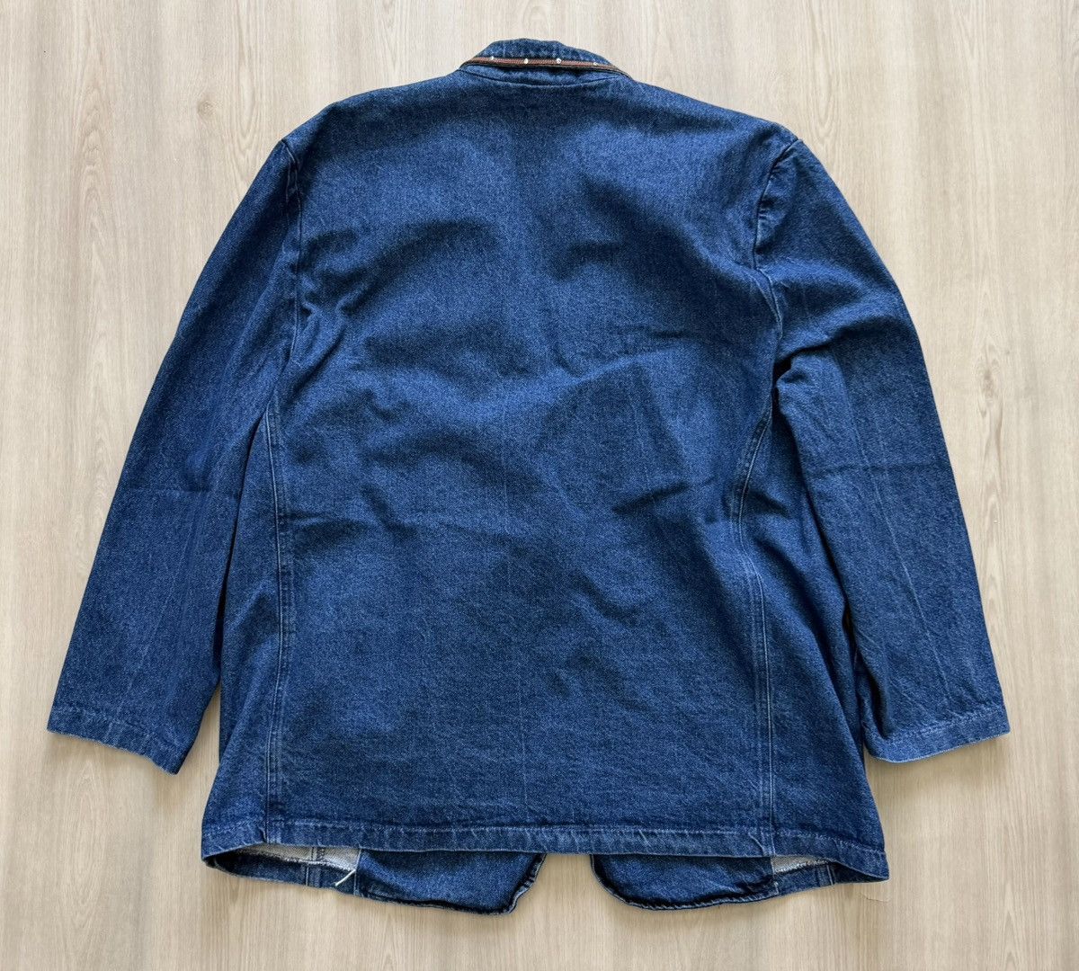 Vintage Vintage David David Denim Western Denim Jacket Blazer Sz 2XL Size XXL / US 16-18 / IT 52-54 - 9 Thumbnail