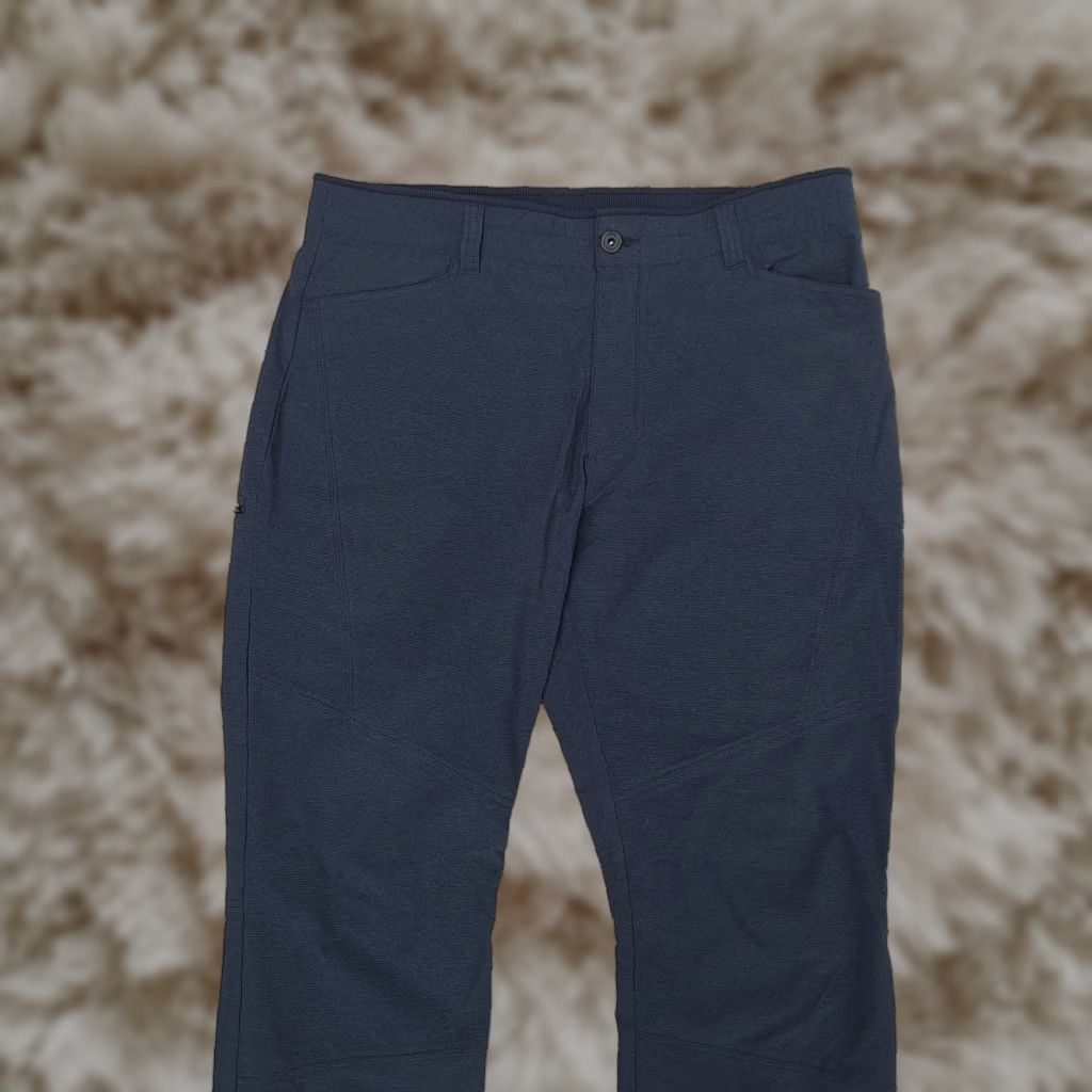 Kuhl Deceptr Mens Hiking Outdoor Cargo Lightweight Pants Blue 36x32 - Regular Fit Nylon Polyester Spandex Cargo Lightweight Casual Men Pants