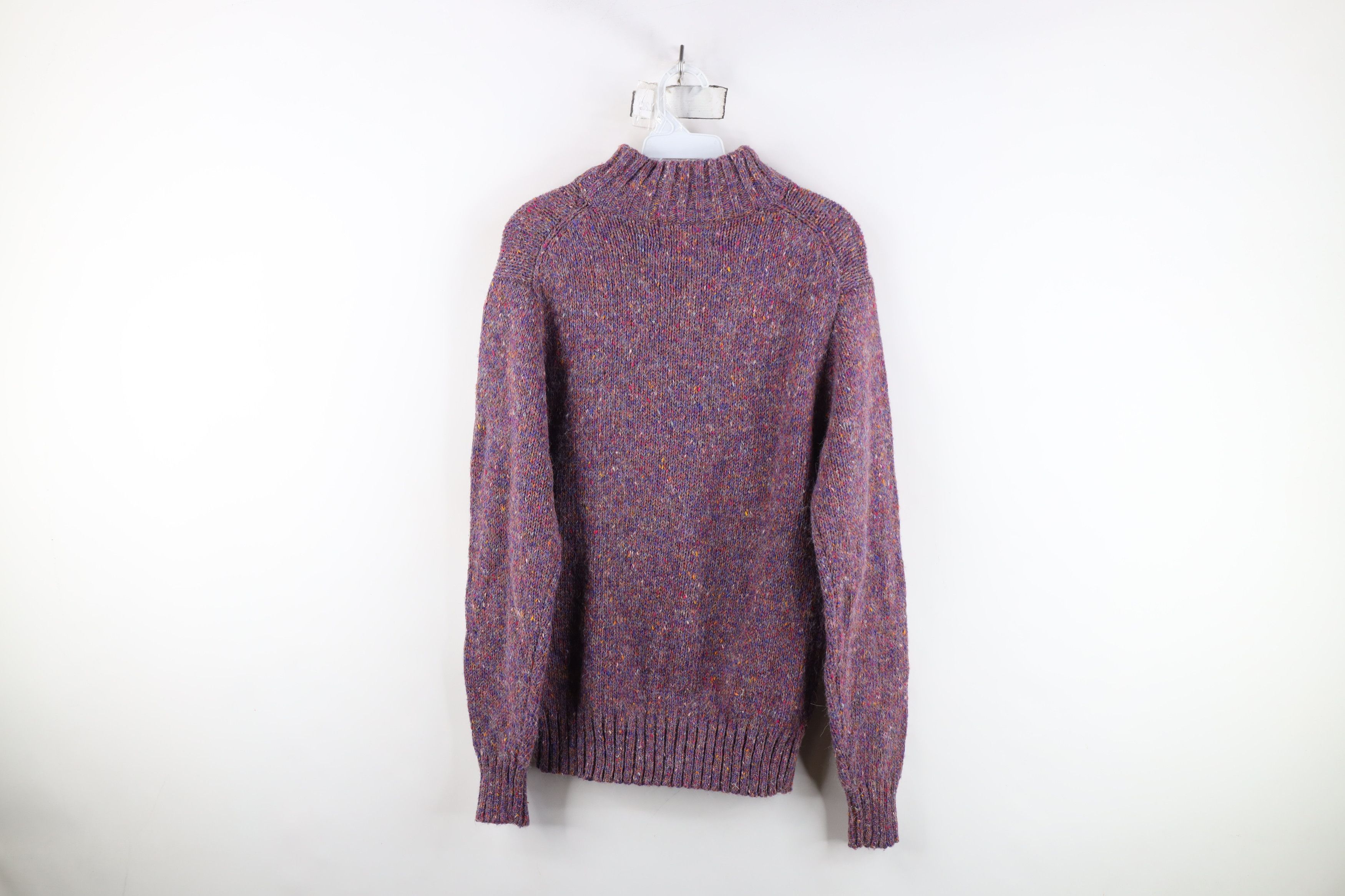 Vintage Vintage 90s Streetwear Wool Blend Knit Mock Neck Sweater Size M / US 6-8 / IT 42-44 - 9 Thumbnail