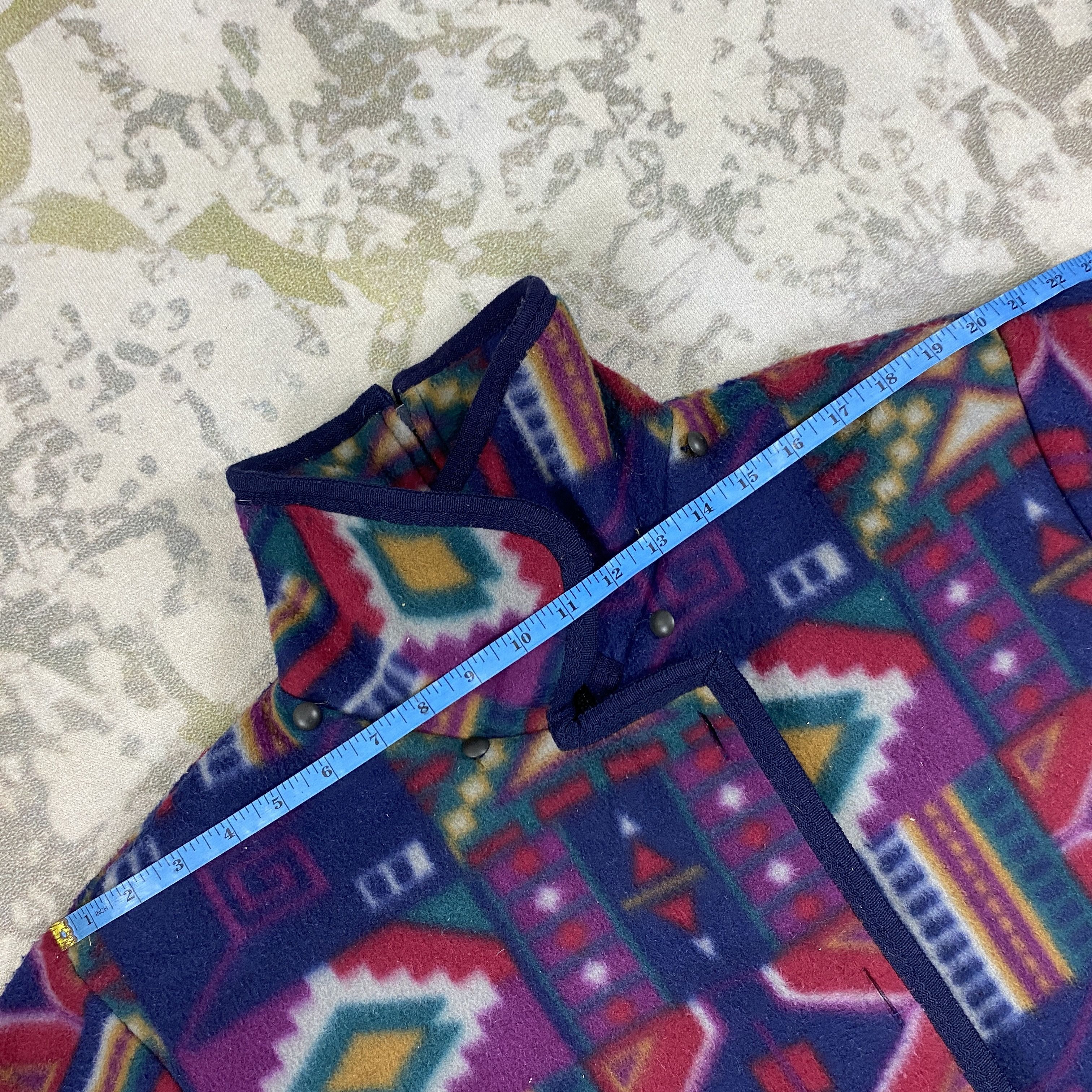 If Six Was Nine Vintage Navajo Art Bandana Fleece Jacket- J403 Size US L / EU 52-54 / 3 - 6 Thumbnail