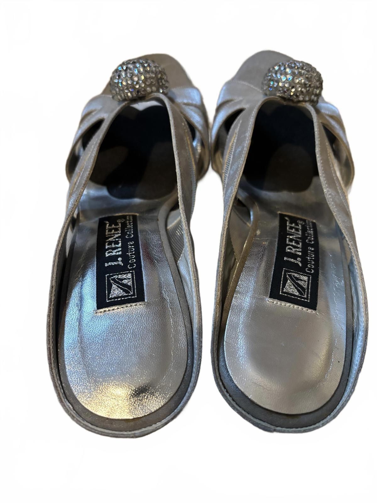 Other J. Reneé Couture Women's Silver Sandals Decorative Accent 7 Size US 7 / IT 37 - 6 Thumbnail