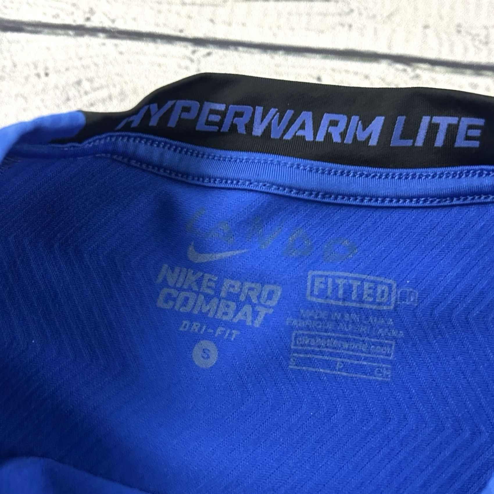 Nike Nike Pro Swingman Fitted Hyperwarm Lite Long Sleeve Shirt Men’s Small Blue Size US S / EU 44-46 / 1 - 2 Thumbnail
