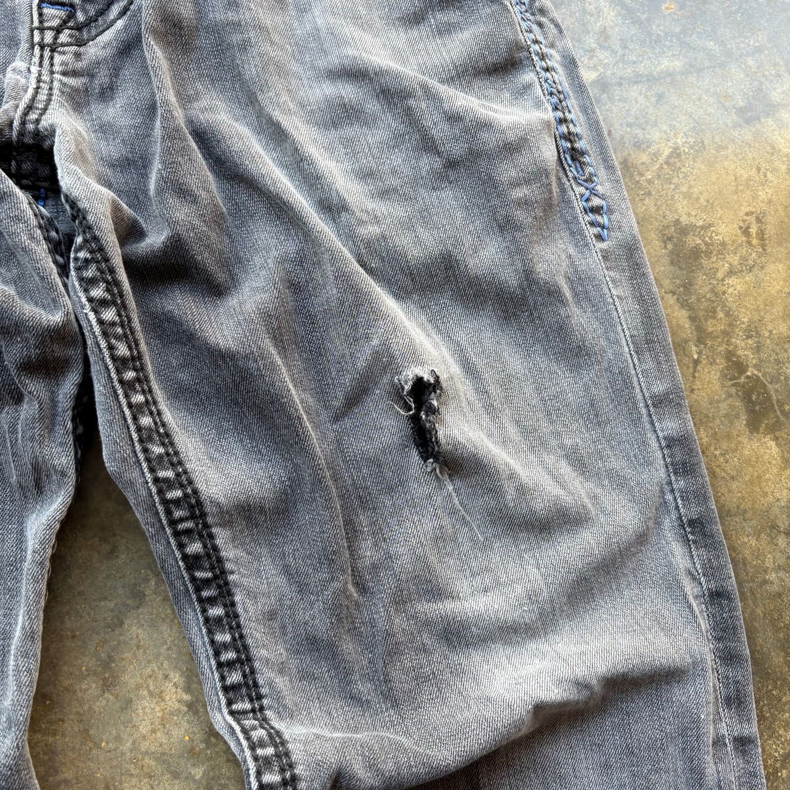 Rock Revival Vintage y2k Faded Grey Rock Revival Blue Jeans Size US 36 / EU 52 - 4 Thumbnail