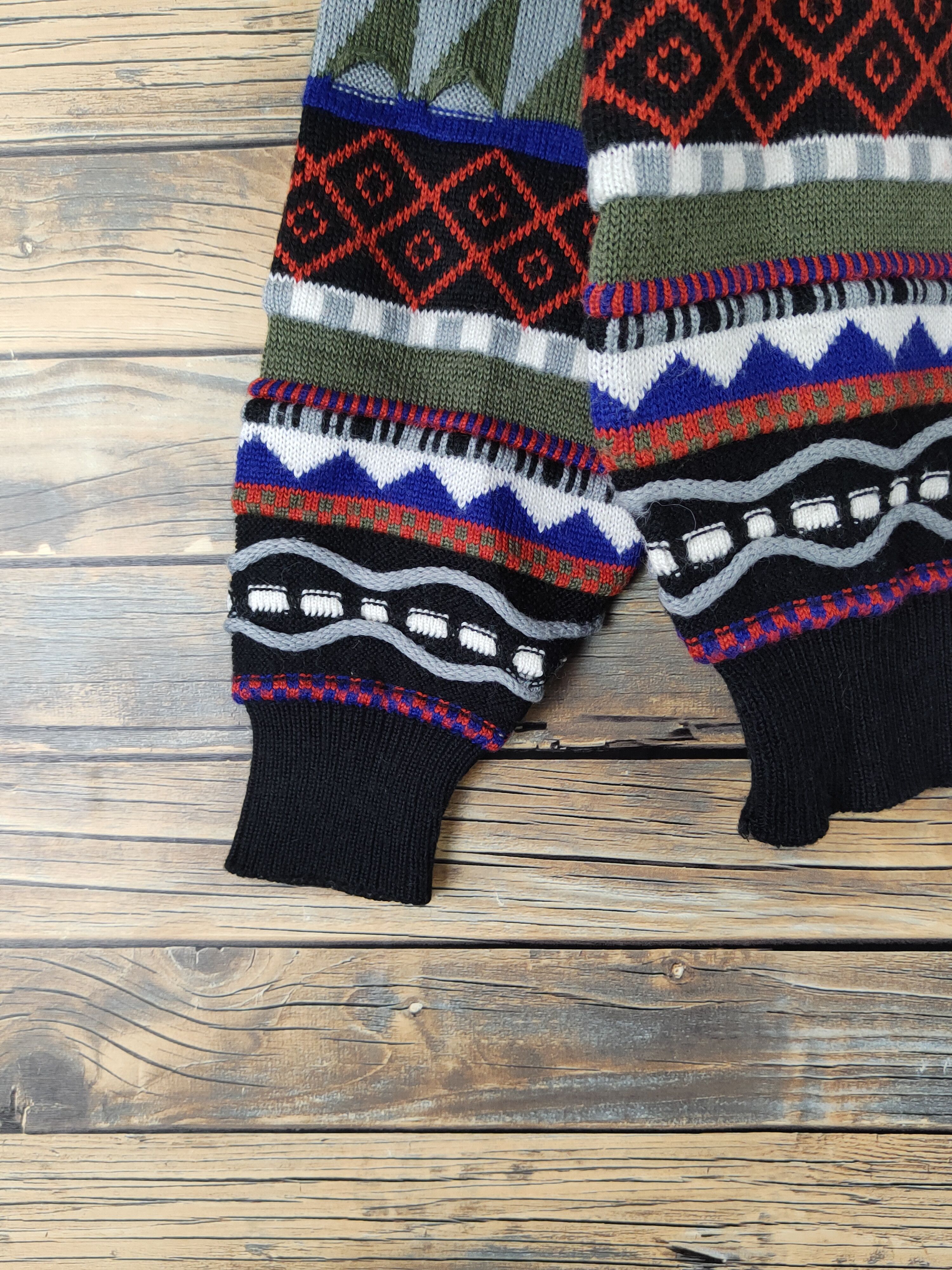 Homespun Knitwear Marron Field Black Red Knitwear Sweatshirts#W1541 Size US S / EU 44-46 / 1 - 4 Thumbnail