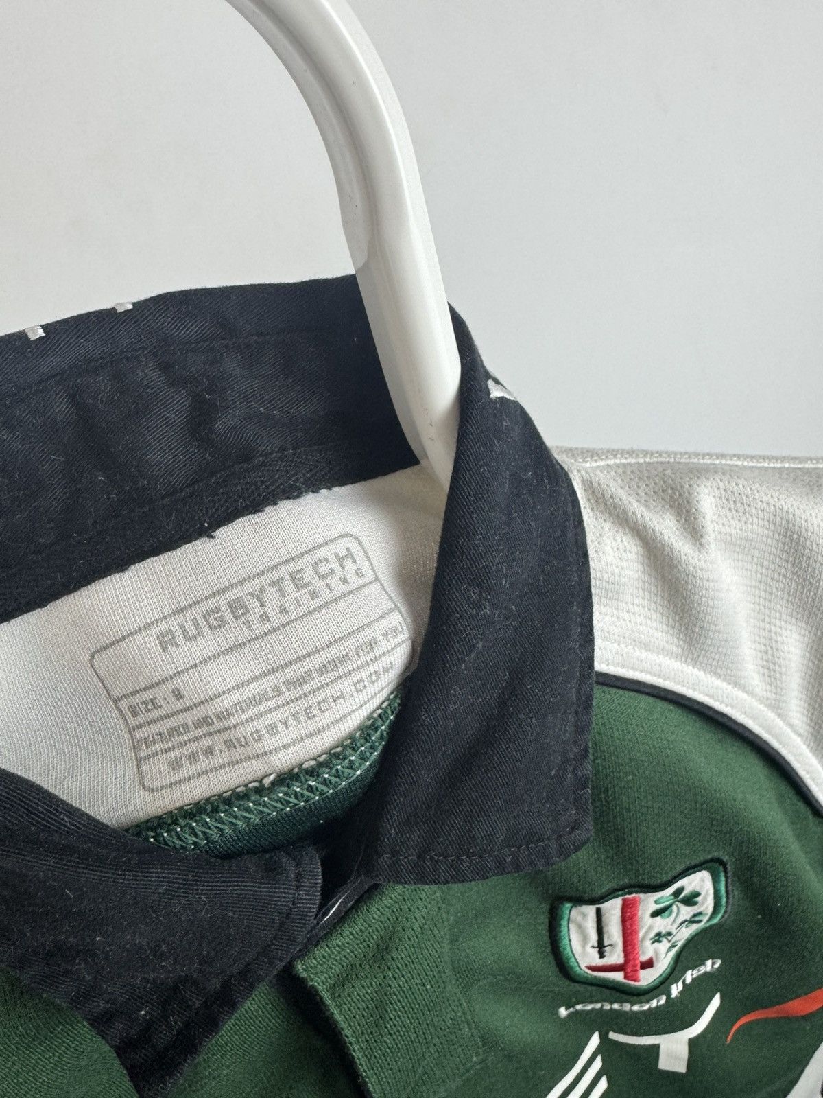 Vintage Vintage London Irish Cityjet Union Green Rugby Jersey Size US S / EU 44-46 / 1 - 3 Thumbnail