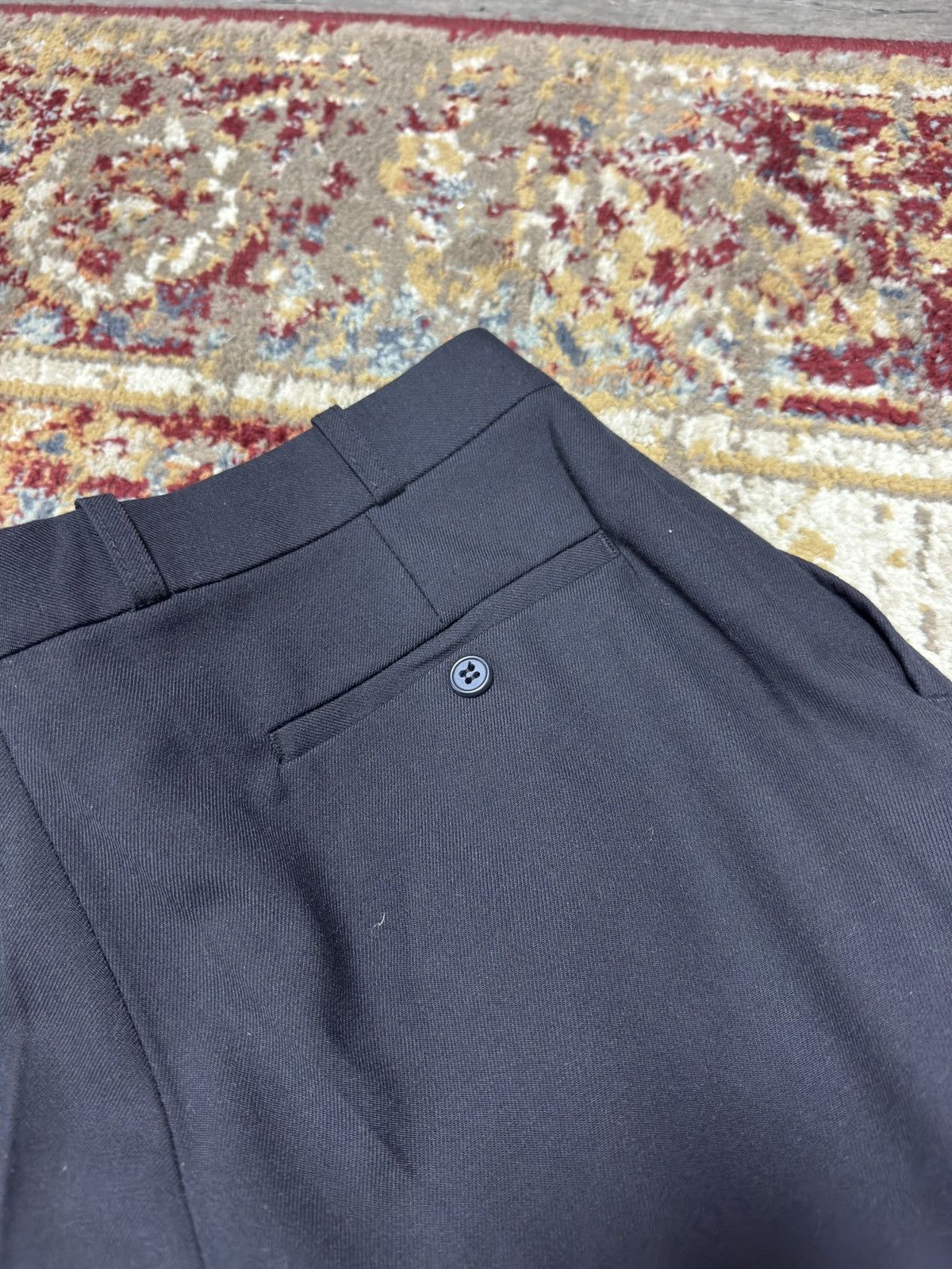 If Six Was Nine 1980s Wool Suit Pants Baggy Trousers Blend Balenciaga Rick Size US 32 / EU 48 - 5 Thumbnail