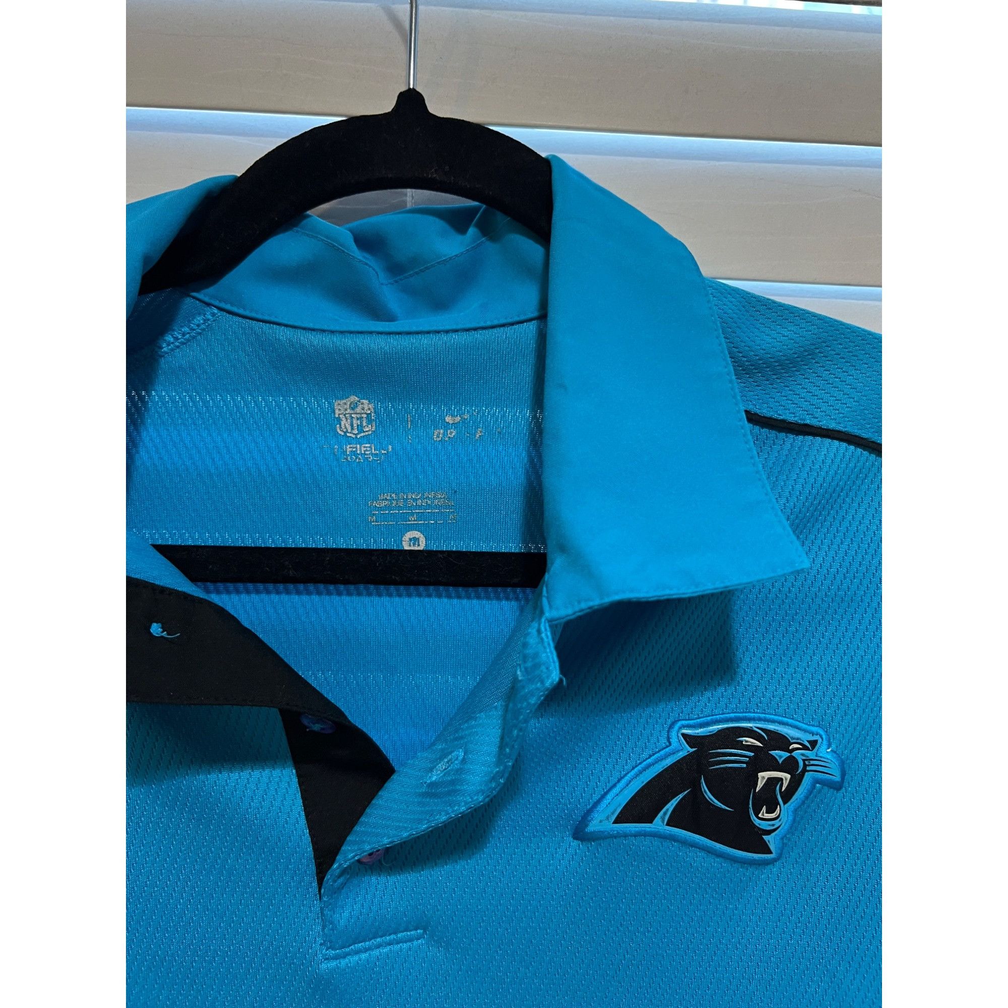Nike Nike Carolina Panthers Polo Shirt Size M Size US M / EU 48-50 / 2 - 2 Thumbnail