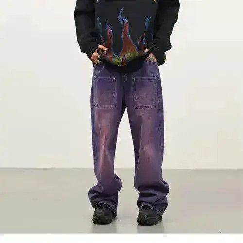 VIBE hiphop baggy faded distressed jeans Size US 32 / EU 48 - 8 Thumbnail