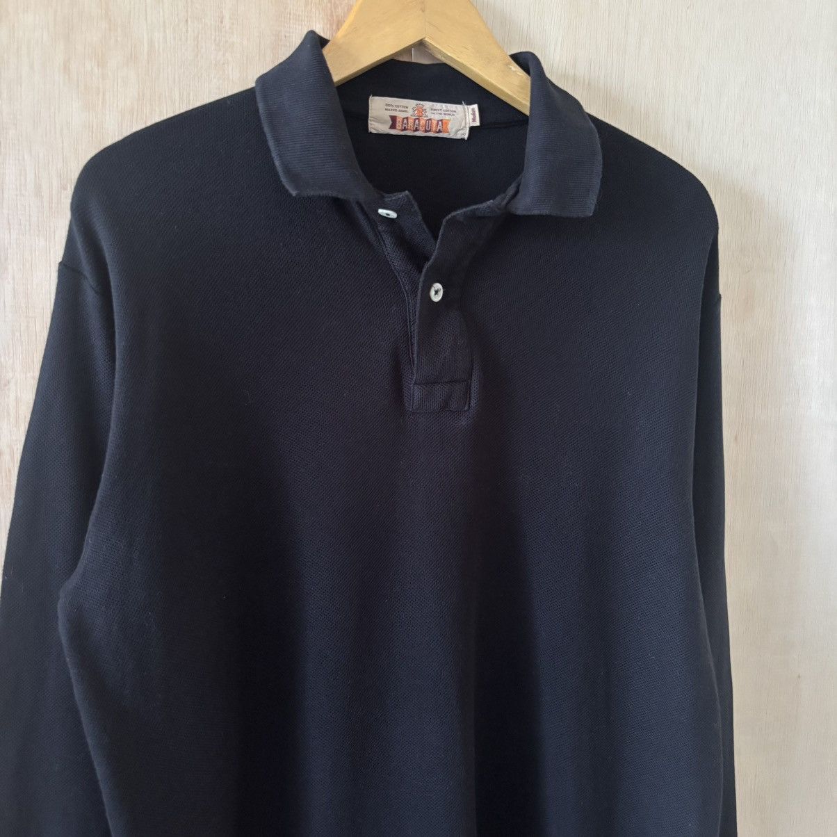 Baracuta Vintage Baracuta Manchester London Long Sleeve Polo Shirts Size US M / EU 48-50 / 2 - 2 Thumbnail