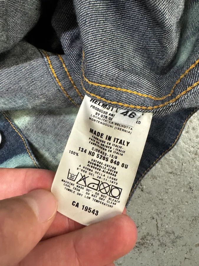 Helmut Lang × Vintage 1999 Helmut Lang Psycho Brut Denim Jacket Size US S / EU 44-46 / 1 - 7 Thumbnail