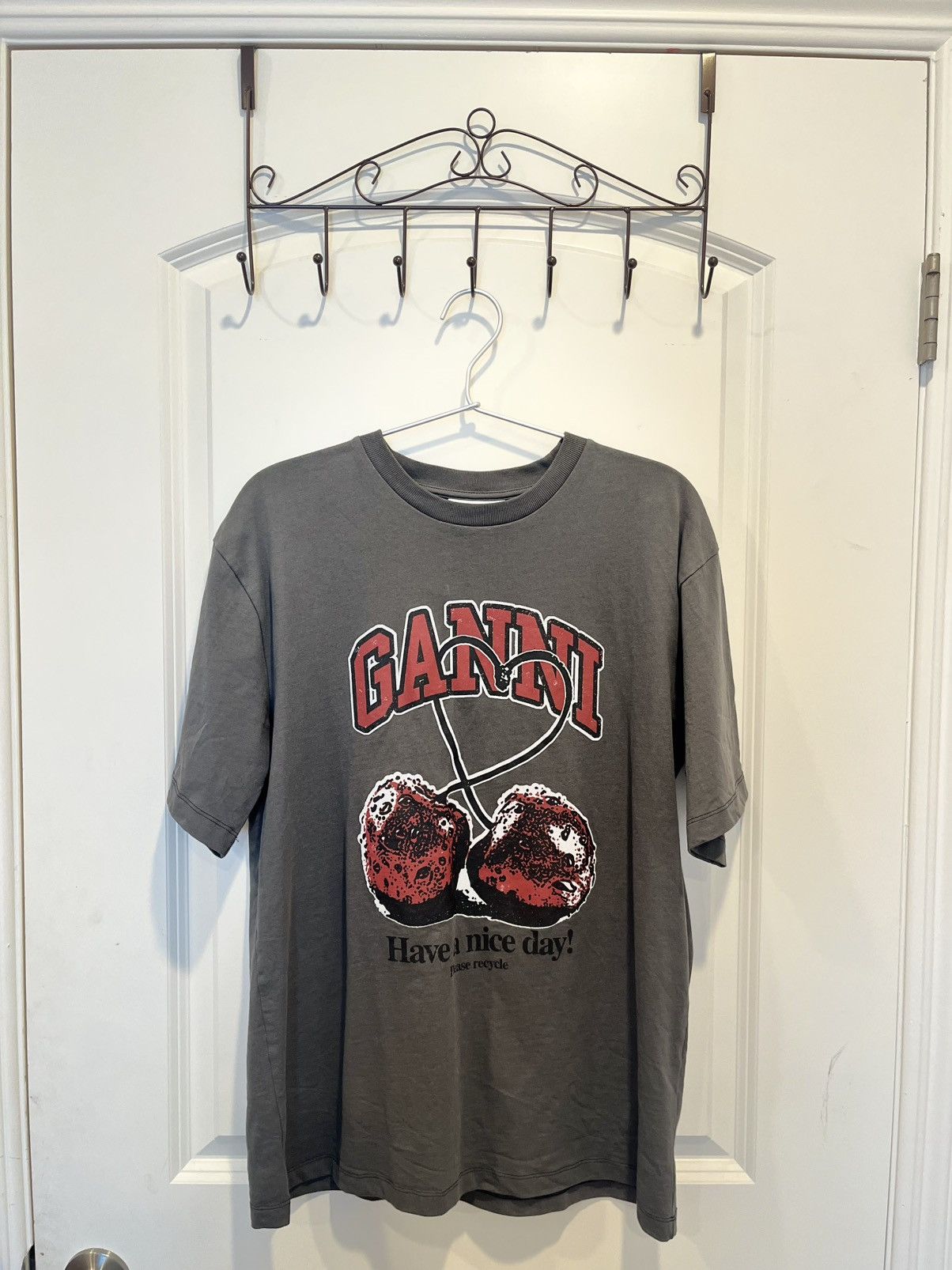Ganni Ganni oversized cherry tshirt Size XS / US 0-2 / IT 36-38 - 1 Thumbnail