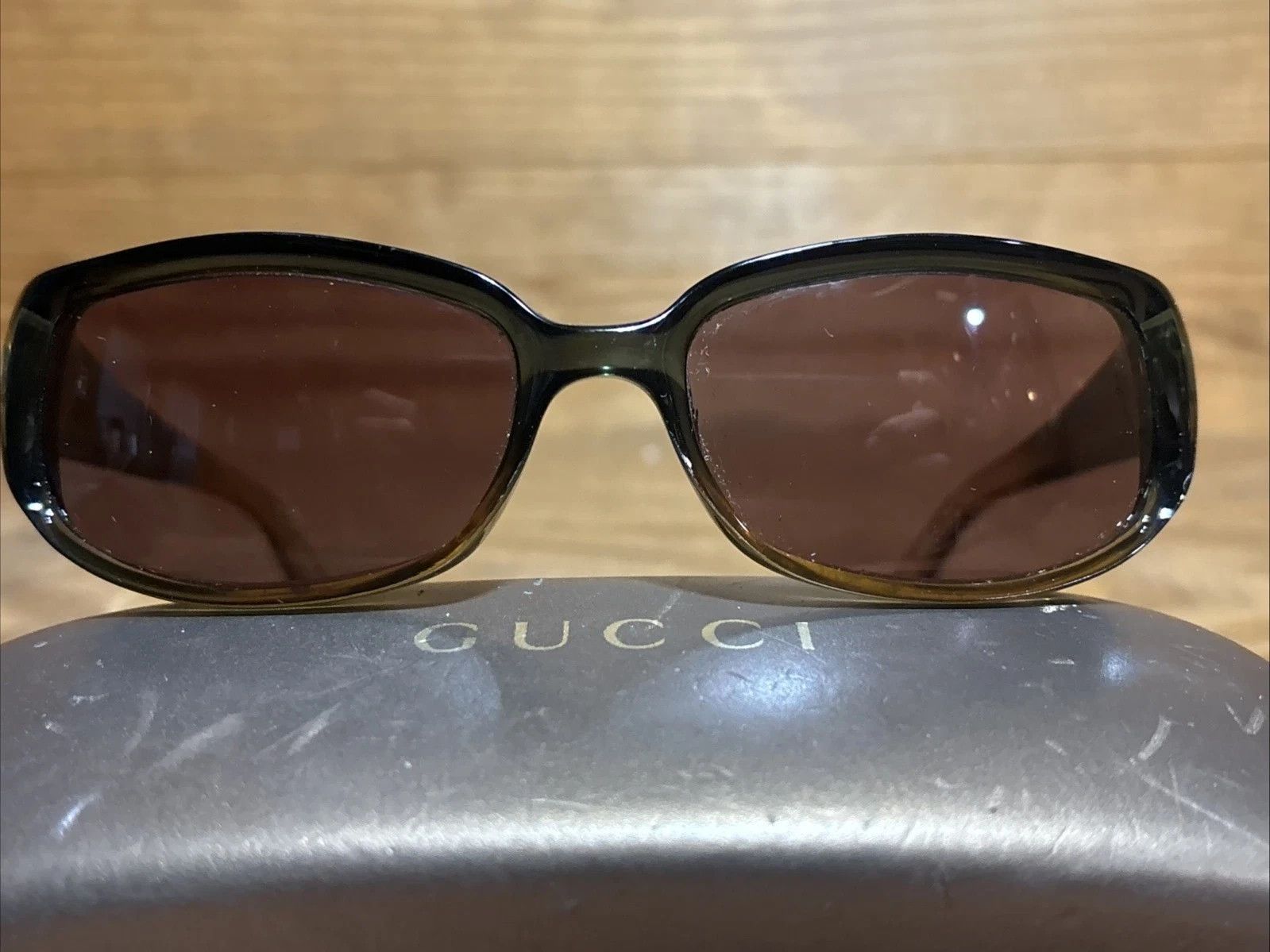 Gucci Gucci Sunglasses GG2475/S Green Gradient Plastic Y2K Size ONE SIZE - 9 Thumbnail