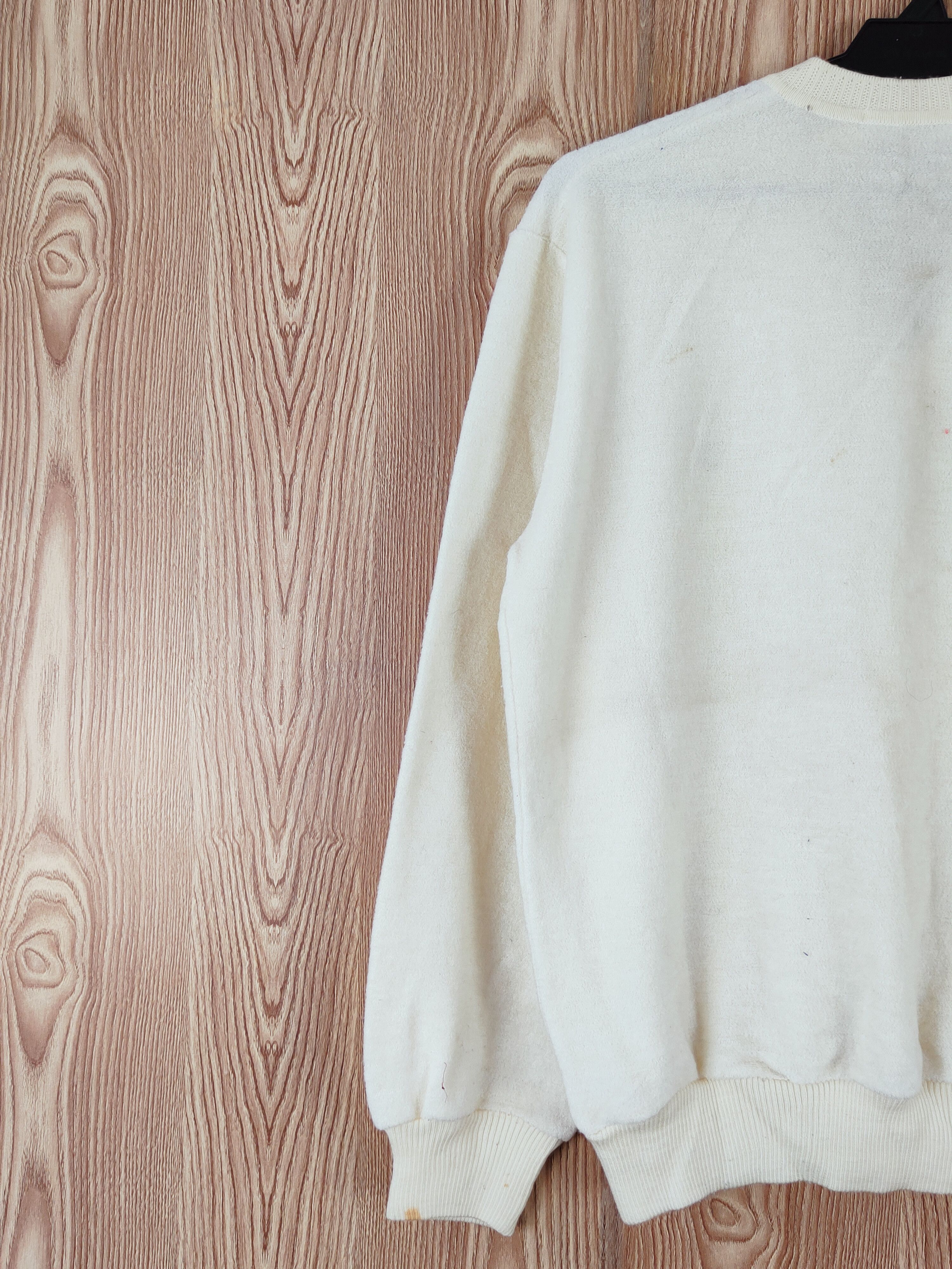 Vintage Shot Arrow Ivory Knitwear Sweatshirts #W758 Size US M / EU 48-50 / 2 - 9 Thumbnail