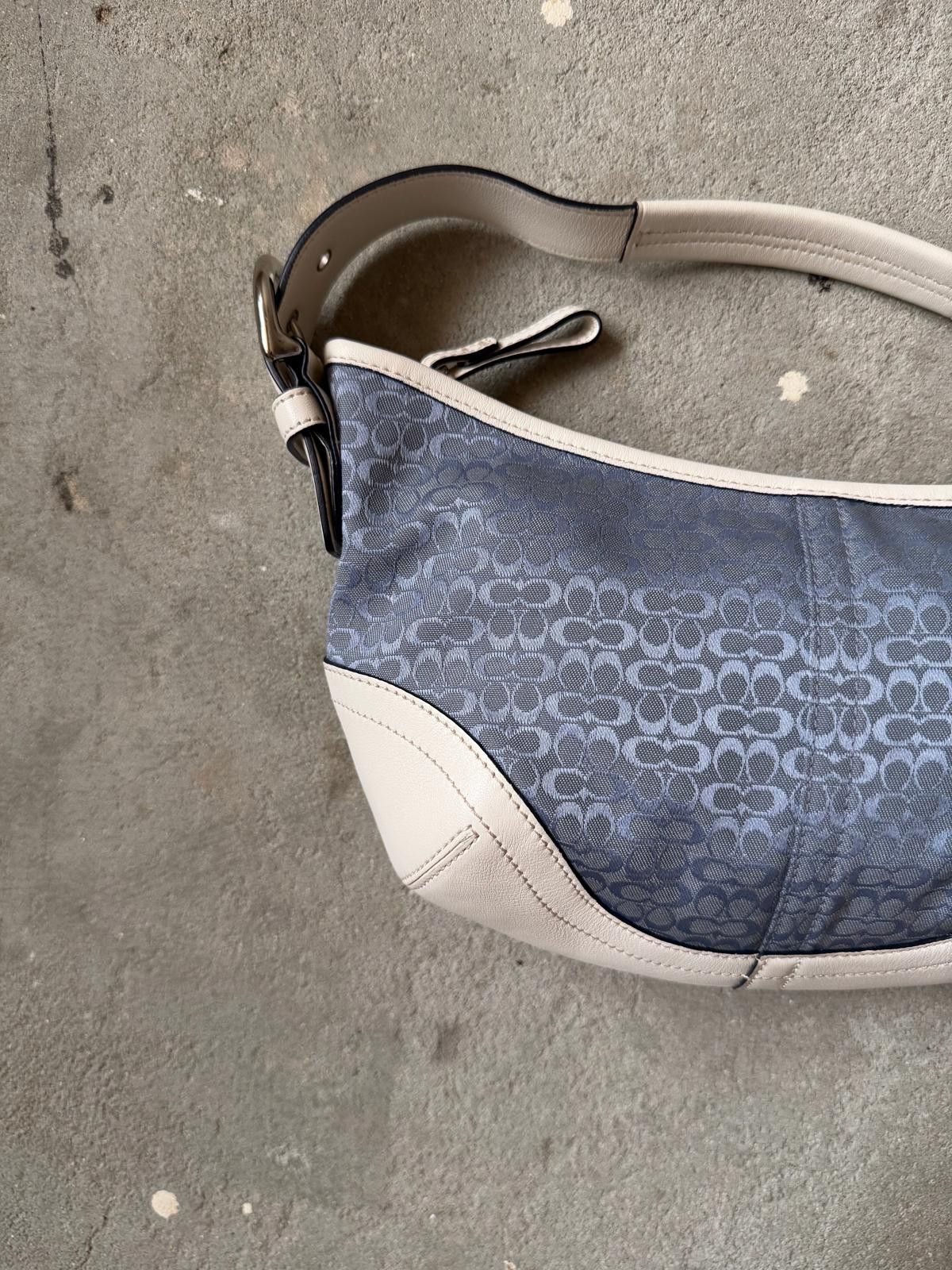 Coach Coach Signature Mini Sufflette Shoulder Bag Blue/White Size ONE SIZE - 2 Thumbnail