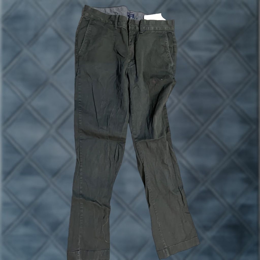 J.Crew Vintage J.Crew Flex Chino Pants Mens 29x32 Straight Fit Casual Black Size US 29 - 1 Thumbnail