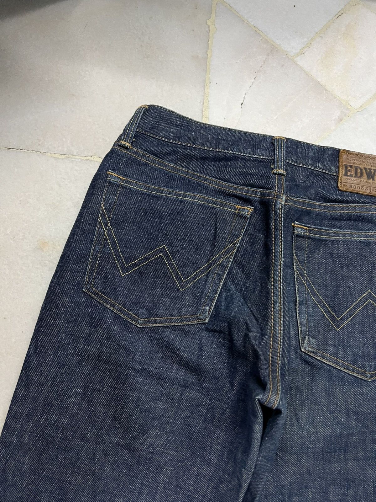 Japanese Brand 💥Flare💥90s Edwin 800SX Distress Bell Bottom Flare Jean Size US 29 - 19 Thumbnail