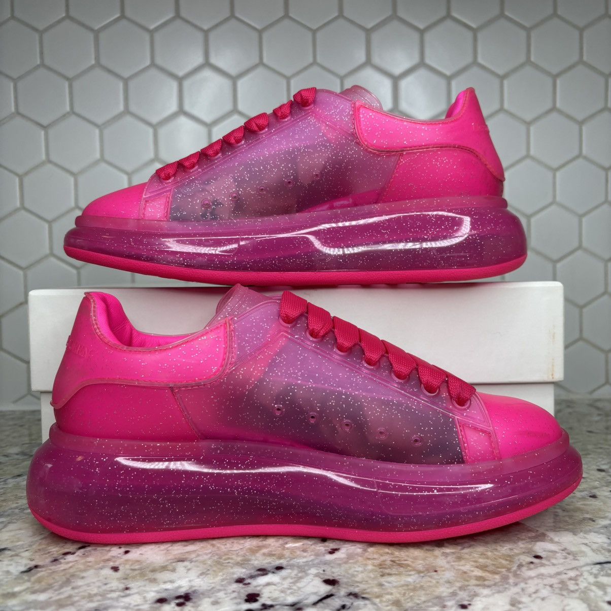 Alexander McQueen Size 6.5-Alexander McQueen Oversized Bright PinkGlitter used Size US 6.5 / EU 39-40 - 2 Thumbnail