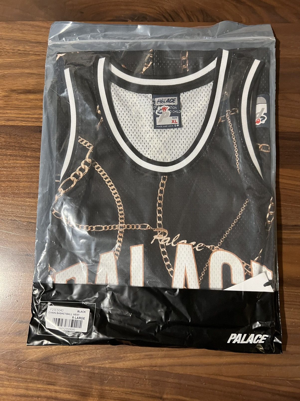 Palace Palace CHAIN BASKETBALL VEST BLACK Mesh Jersey Men’s Size XL Size US XL / EU 56 / 4 - 4 Thumbnail