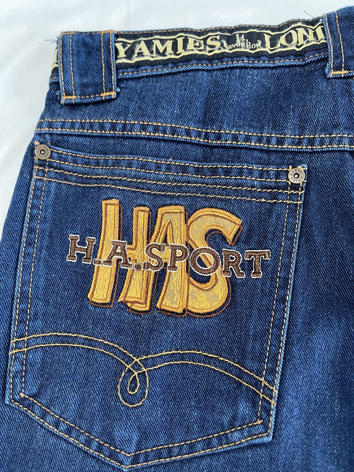 Hardy Amies HARDY AMIES JEANS PANT EMBROIDERY POCKET Size US 30 / EU 46 - 10 Thumbnail