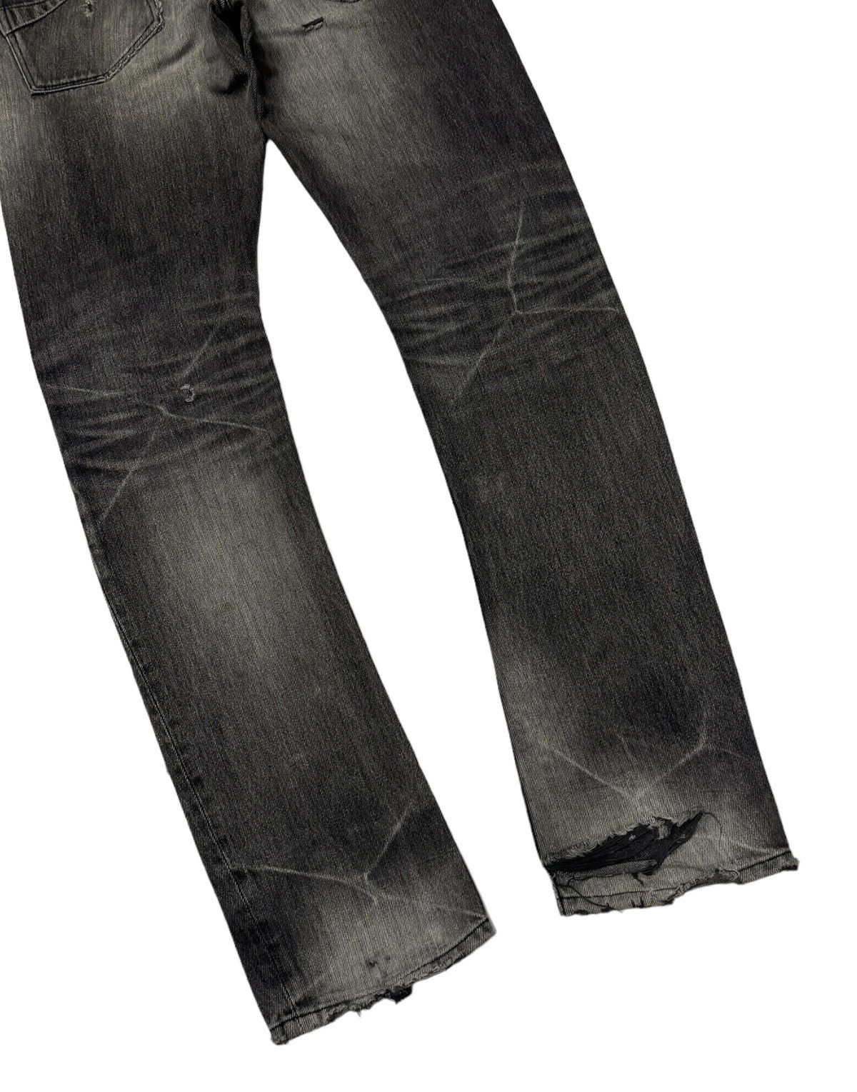 Japanese Brand VINTAGE HNBM DISTRESS PUNK NUMBER NINE IFSIXWASNINE DESIGN Size US 34 / EU 50 - 10 Thumbnail