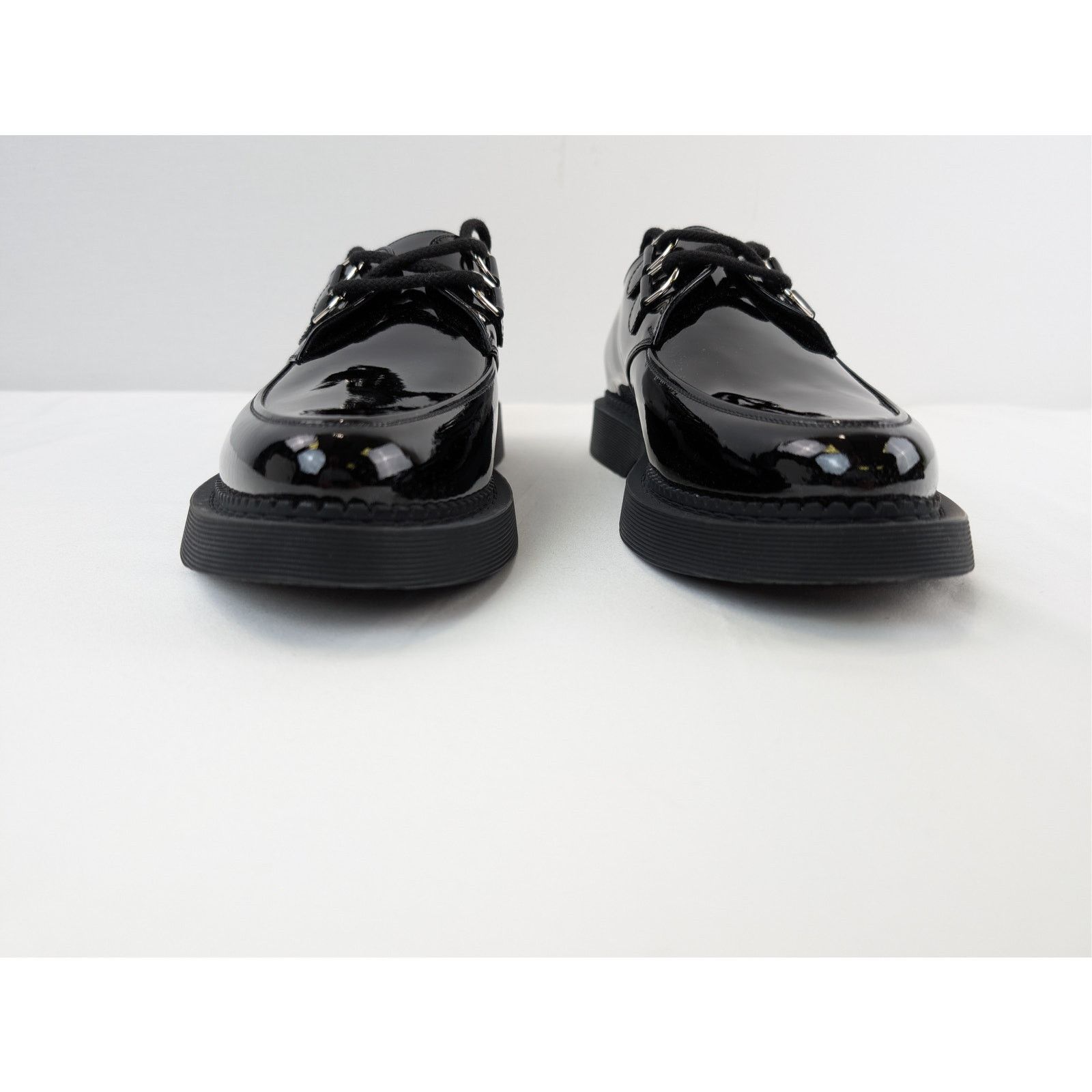 Saint Laurent Paris o1rshd1 Shiny Patent Leather Teddy Derby Shoes Boots Black Size US 12 / EU 45 - 10 Thumbnail