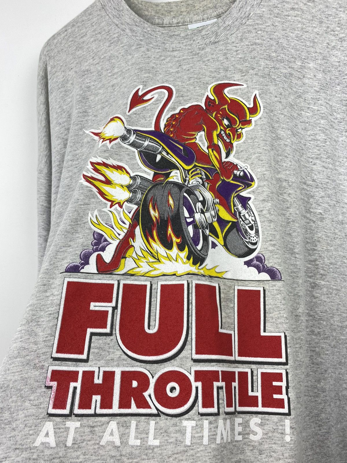 West Coast Choppers Vintage Full Throttle Devil Y2K T Shirt Tee Choppers Size US XXL / EU 58 / 5 - 2 Thumbnail