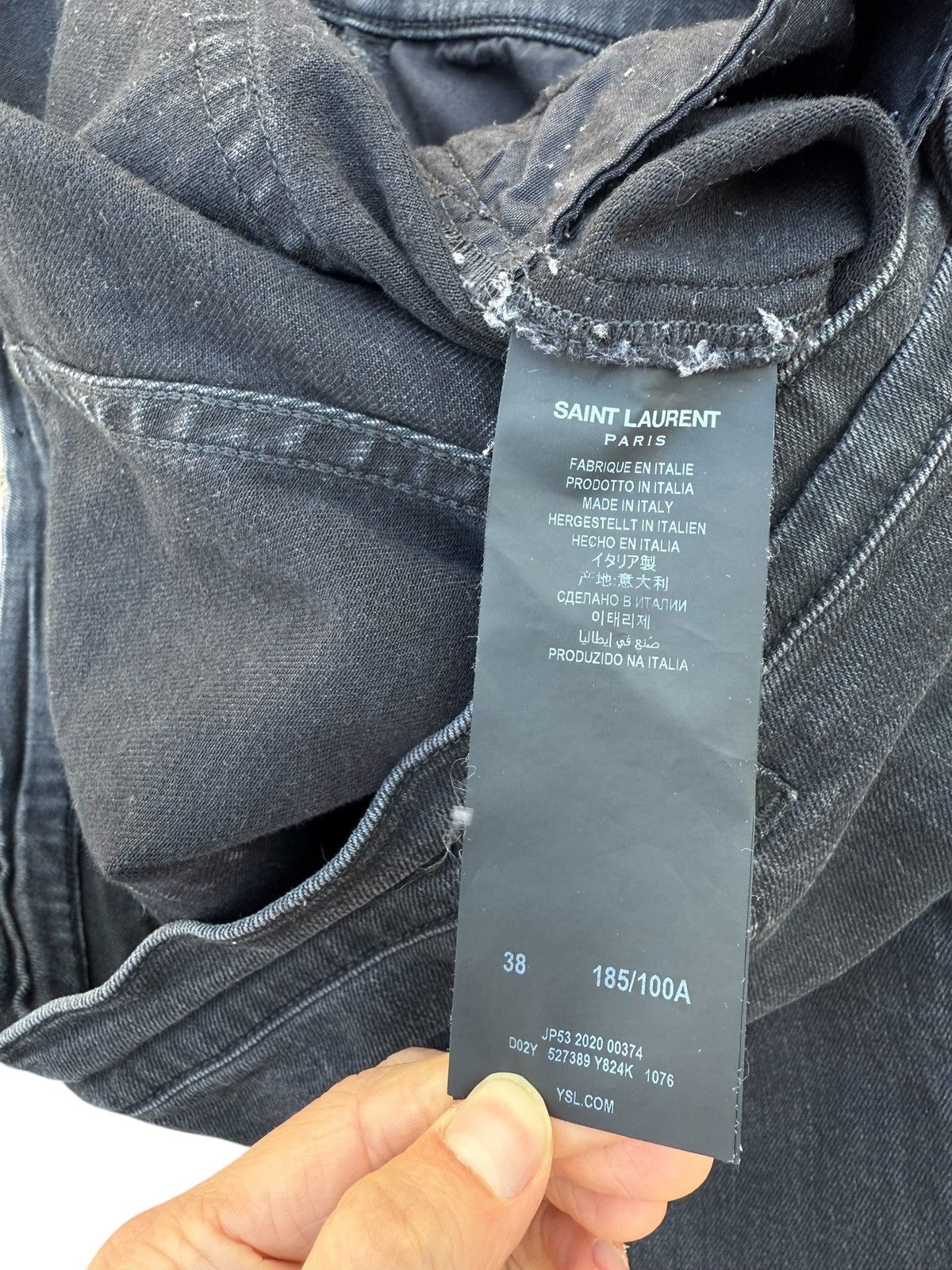 Saint Laurent Paris Saint laurent d02 black denim Size US 38 / EU 54 - 8 Thumbnail