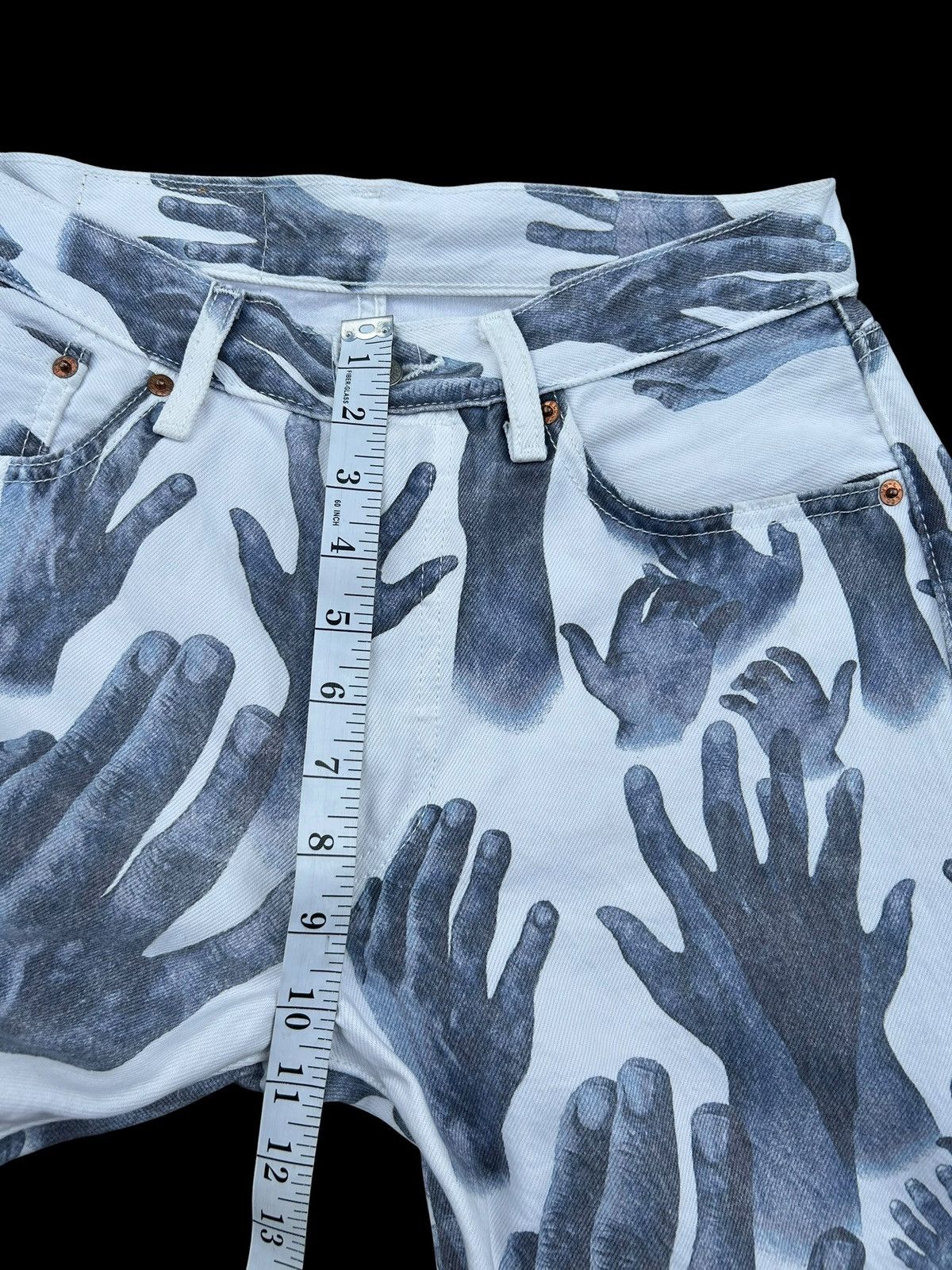 DENIM TEARS × Levi's Denim Tears x Levi's 501 Indigo Hands Denim Jeans Size US 30 / EU 46 - 22 Thumbnail