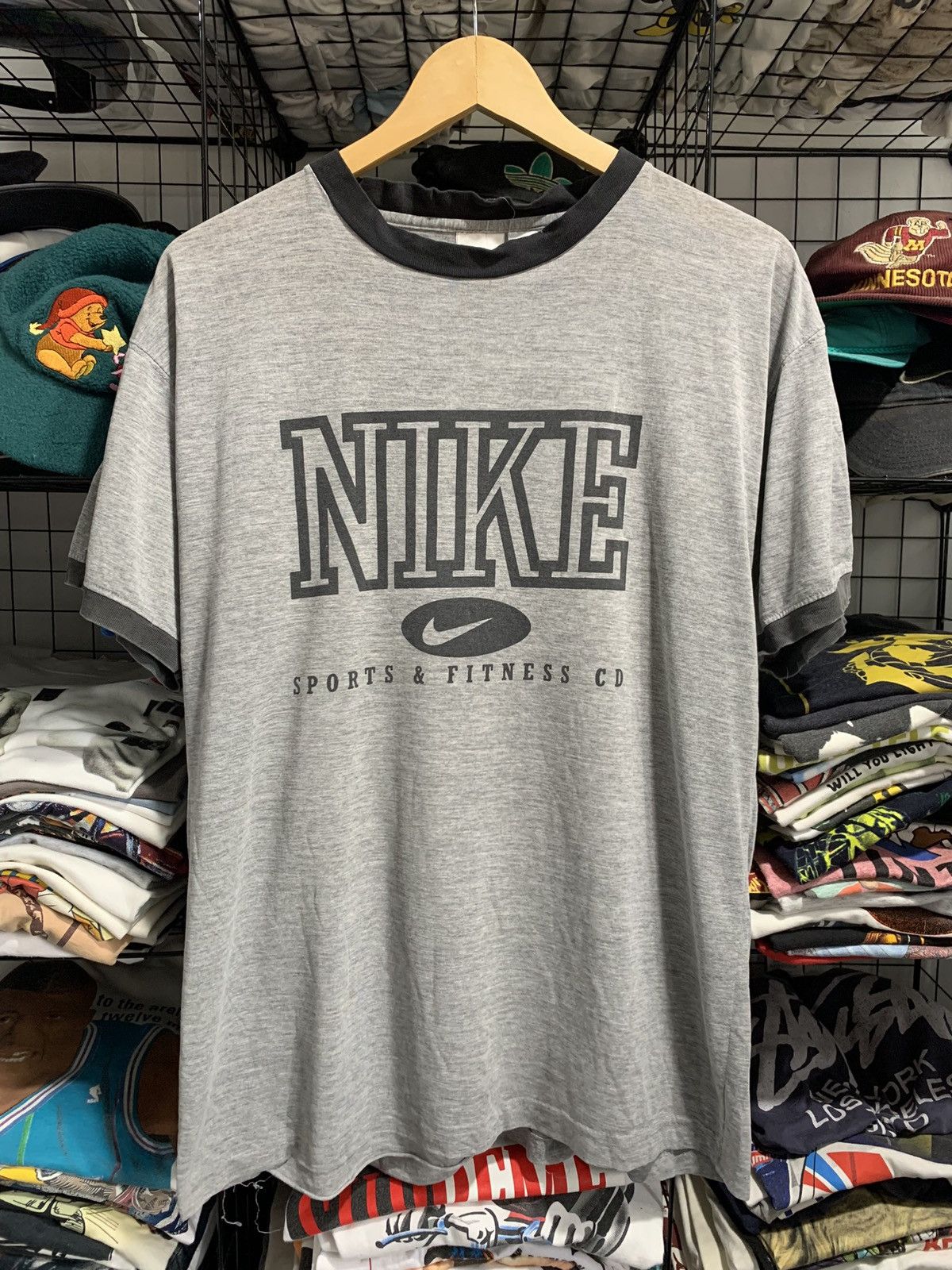 Nike × Vintage Vintage Nike Ringer Tshirt Size US L / EU 52-54 / 3 - 1 Thumbnail