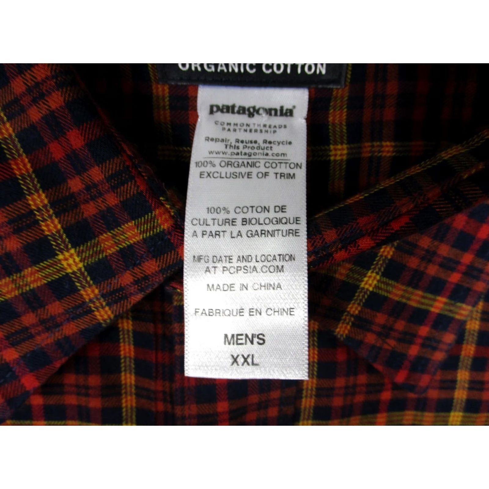 Patagonia Patagonia Shirt Mens 2XL Red Plaid Organic Cotton Long Sleeve Button Up STY53837 Size US XXL / EU 58 / 5 - 4 Thumbnail