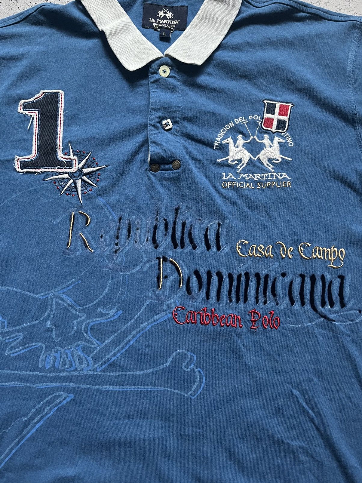 La Martina × Polo Ralph Lauren × Vintage Vintage La Martina Republica Dominicana Polo Ralph Lauren Size US L / EU 52-54 / 3 - 4 Thumbnail