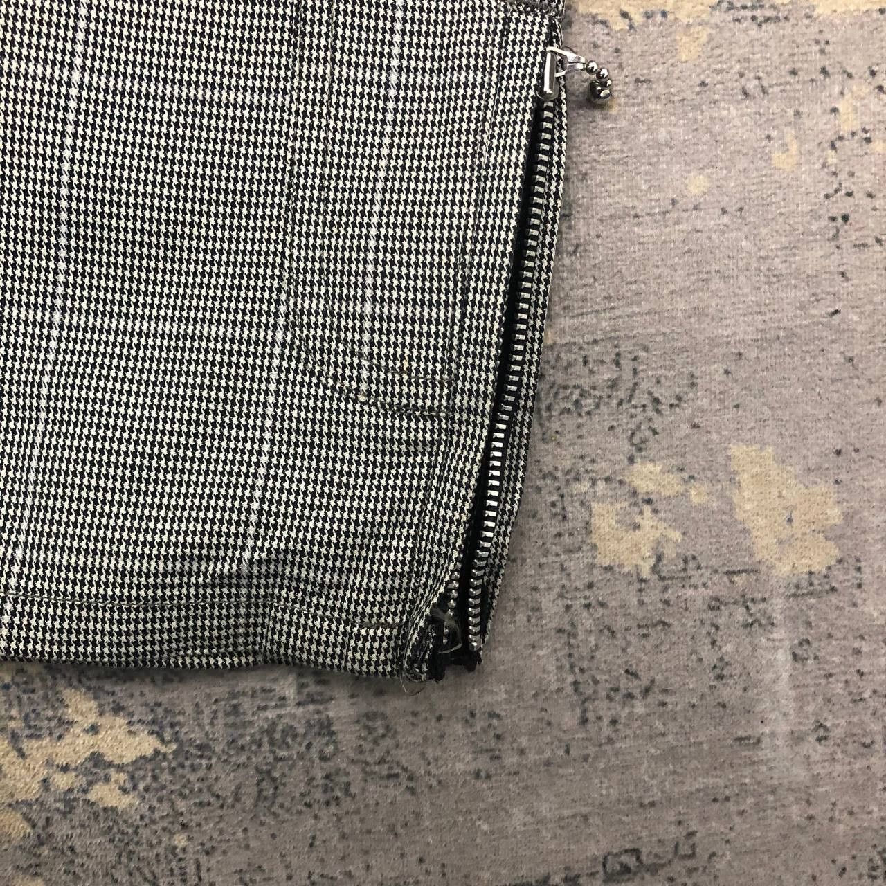 If Six Was Nine P820 ROUGH LAUGH LAF HOUNDSTOOTH CARGO ZIPPER PANTS Size US 32 / EU 48 - 8 Thumbnail