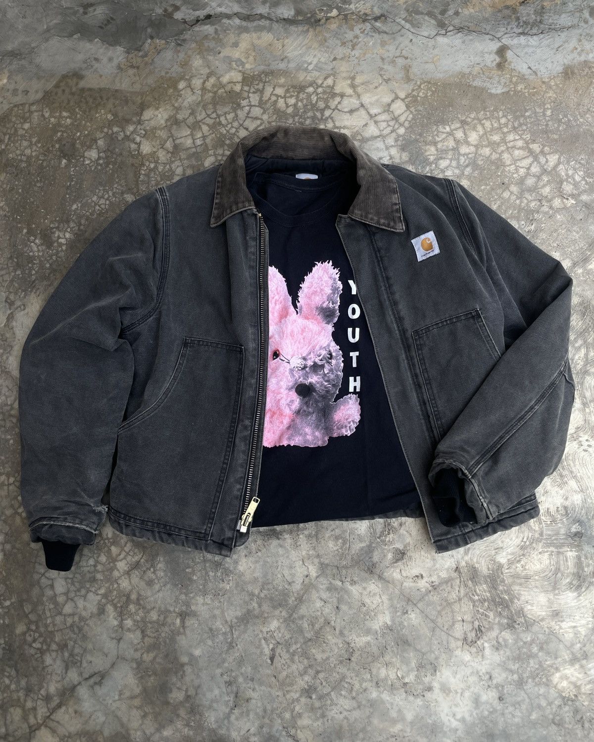 Carhartt 1990's Carhartt Arctic Jacket Black Sunfaded Size US M / EU 48-50 / 2 - 1 Thumbnail