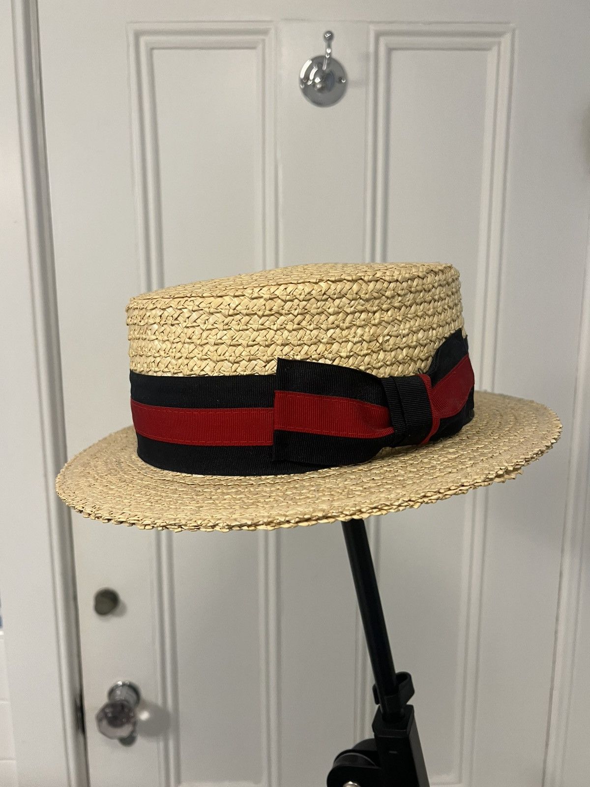Other Scala Gondola Straw Boater Hat Size ONE SIZE - 1 Thumbnail