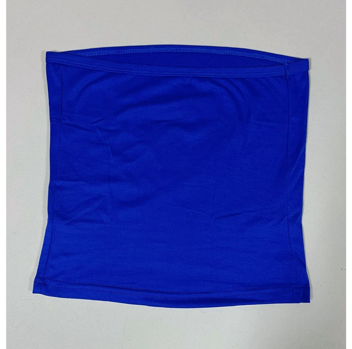 Vintage Blue Neon Eye Star Graphic Tube Top Shirt Tee Size S 👁️💙✨ Size S / US 4 / IT 40 - 3 Thumbnail