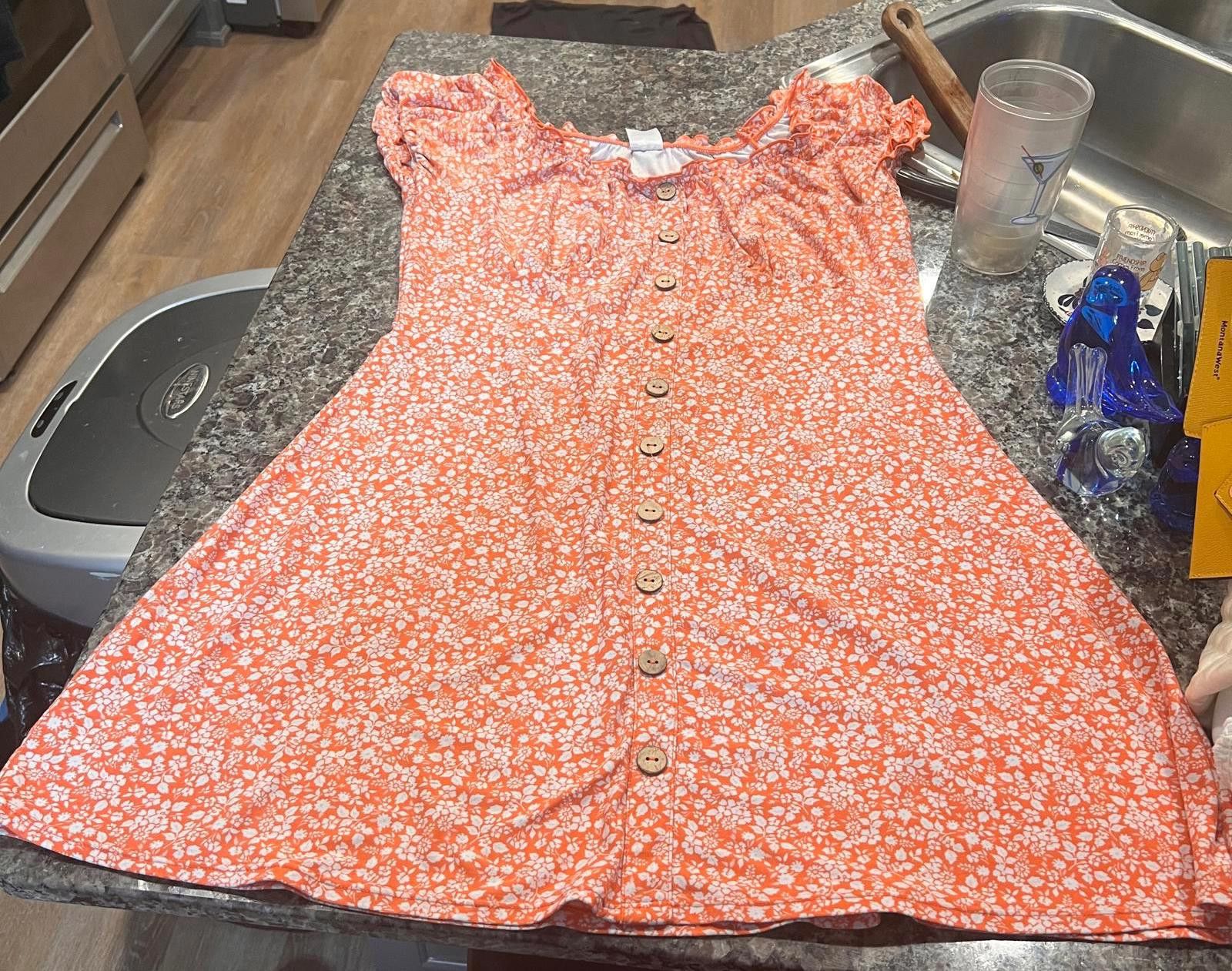 Other No Boundaries XL Floral Button-Front Dress Size XL / US 12-14 / IT 48-50 - 1 Thumbnail