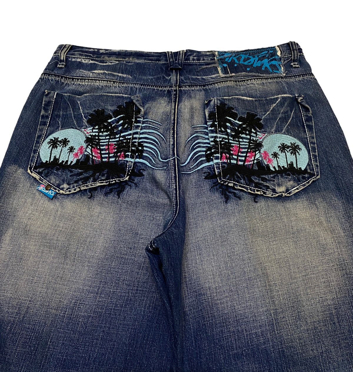 Vintage Rare Design Vintage Brand Akademiks Baggy Hiphop Jeans 2000s Size US 38 / EU 54 - 4 Thumbnail
