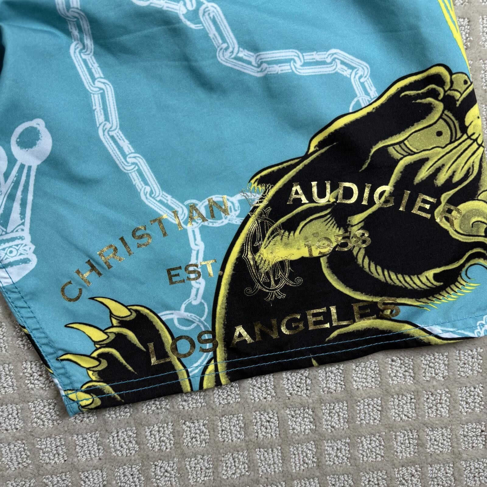 Christian Audigier Y2K Christian Audigier Panther Board Shorts 33 Size US 34 / EU 50 - 8 Thumbnail