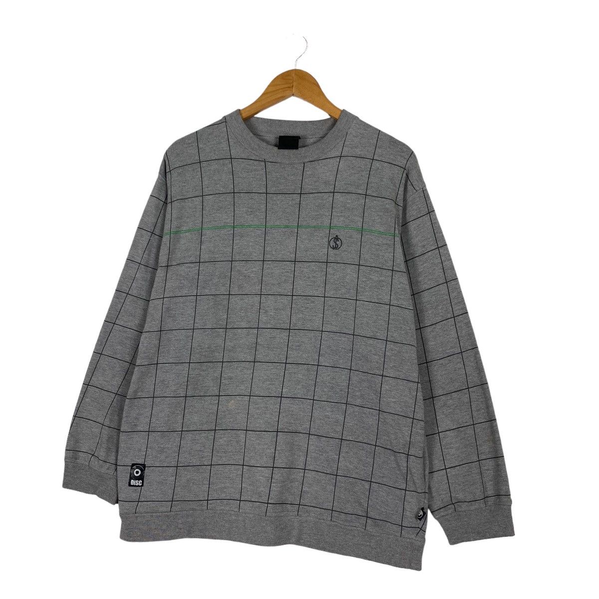 Japanese Brand DISC TARTAN DESIGN CREWNECK SWEATSHIRT Size US L / EU 52-54 / 3 - 2 Thumbnail